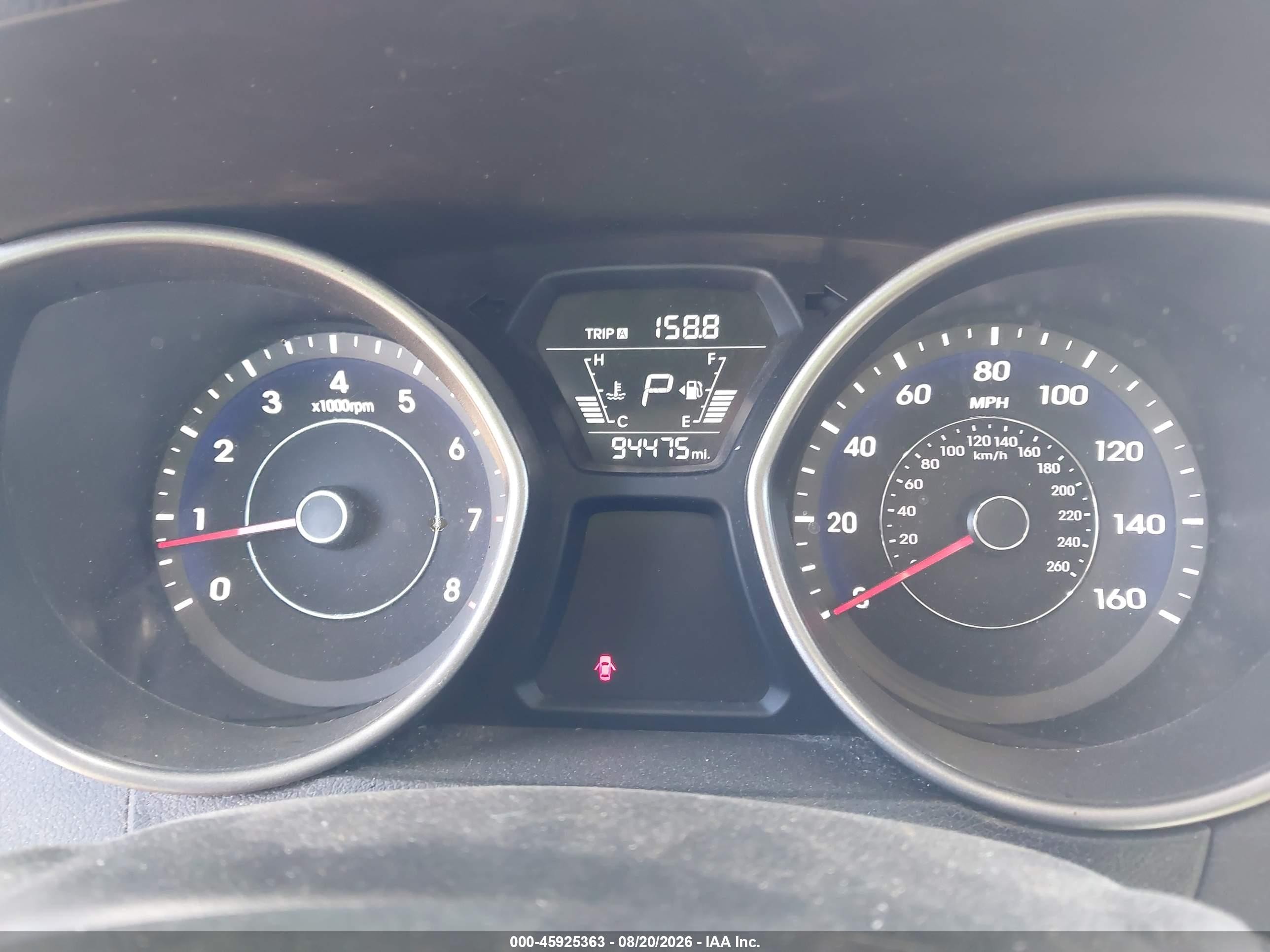 2014 Hyundai Elantra Limited Черный vin: 5NPDH4AE5EH482065