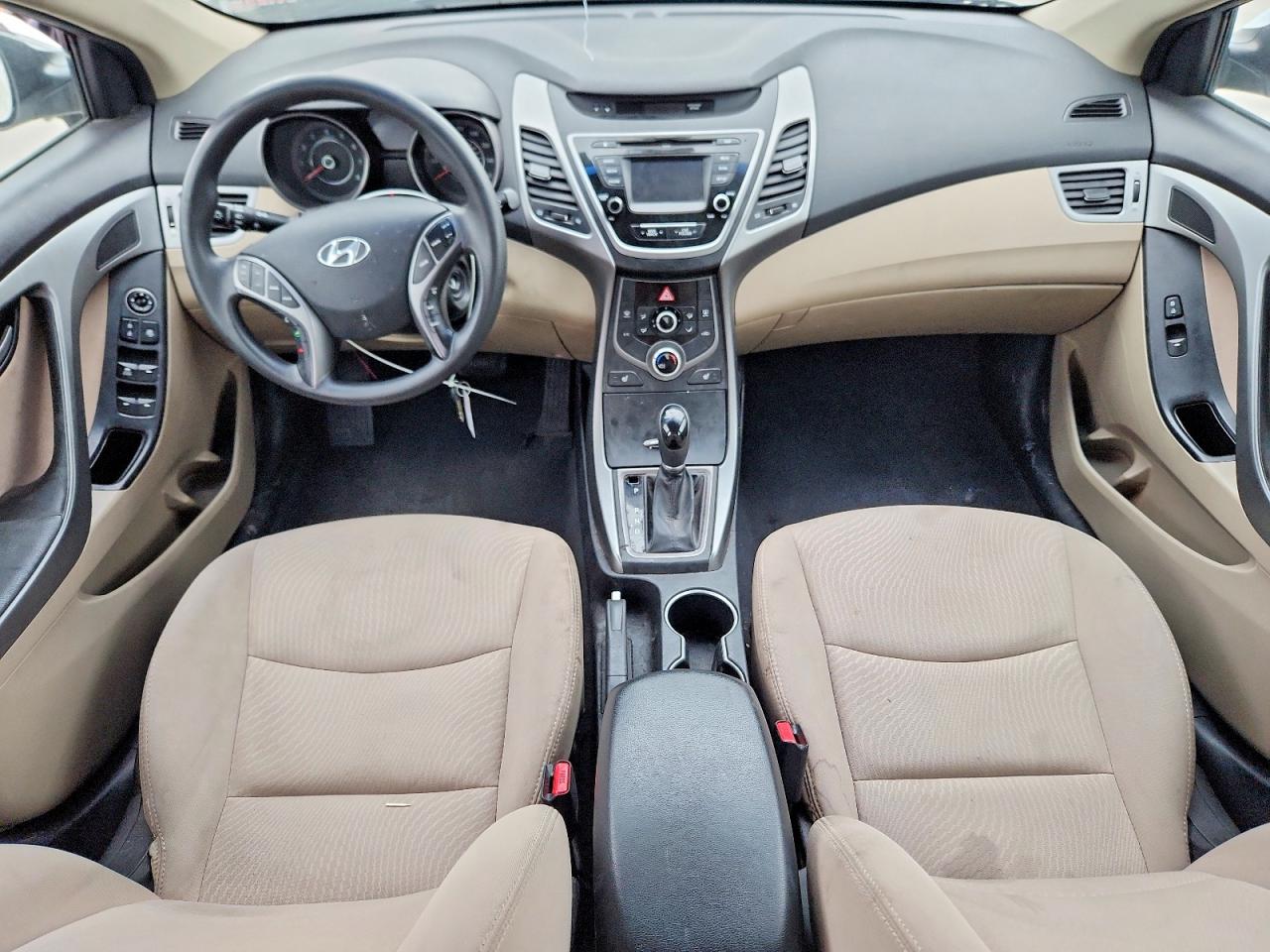 2014 Hyundai Elantra Se White vin: 5NPDH4AE5EH483166