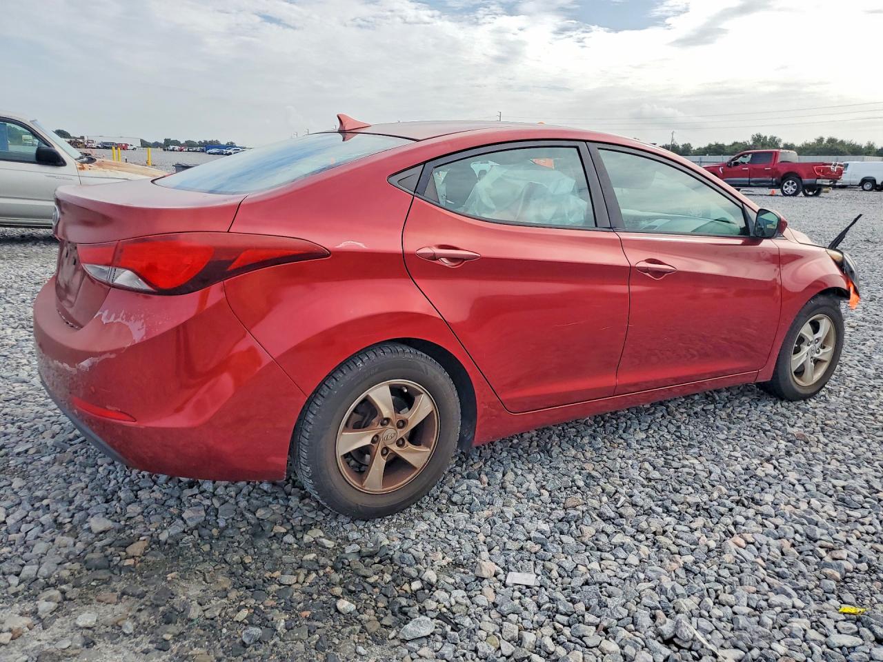 2014 Hyundai Elantra Se Red vin: 5NPDH4AE5EH494183