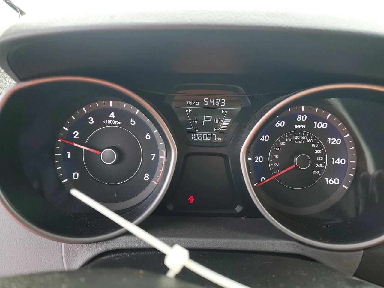 2014 Hyundai Elantra Se Red vin: 5NPDH4AE5EH494183