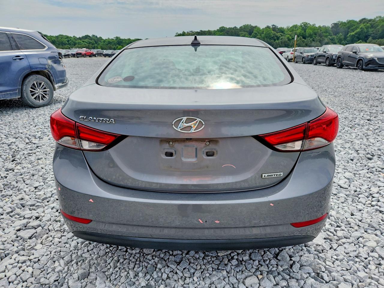 2014 Hyundai Elantra Limited Gray vin: 5NPDH4AE5EH497794