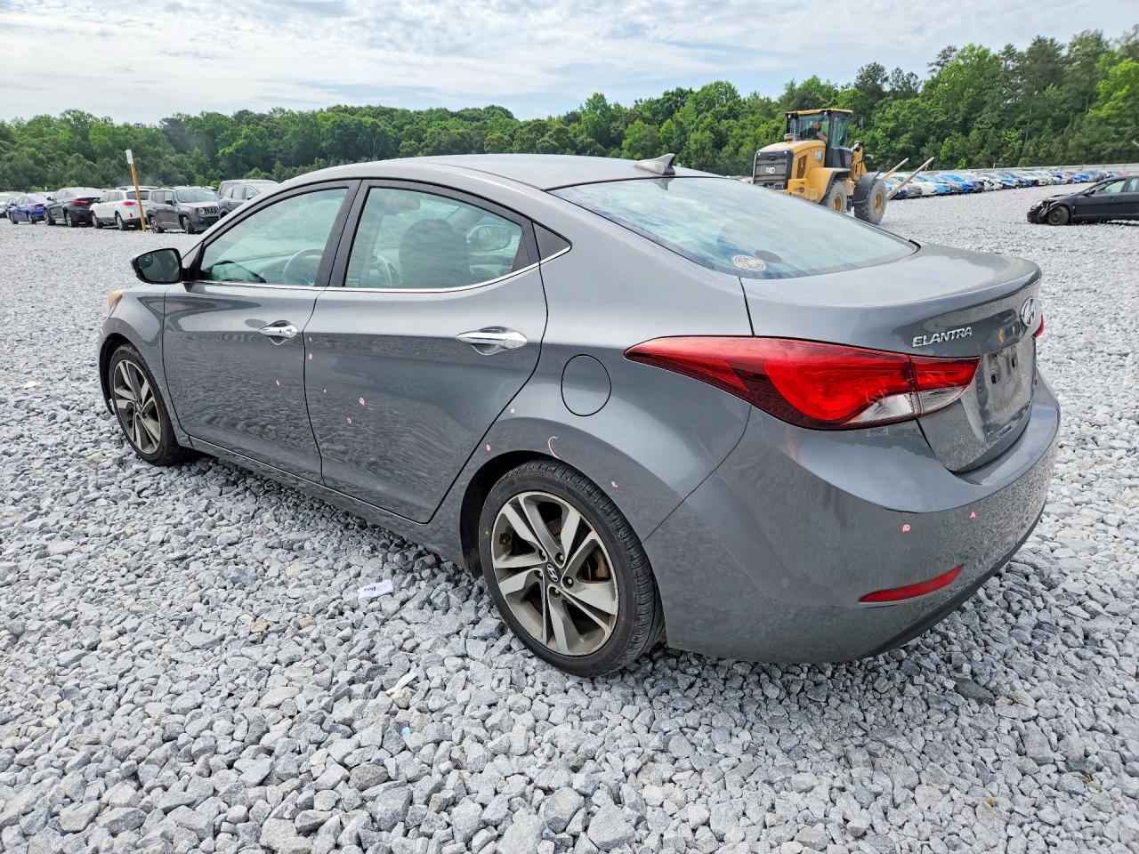 2014 Hyundai Elantra Limited Gray vin: 5NPDH4AE5EH497794