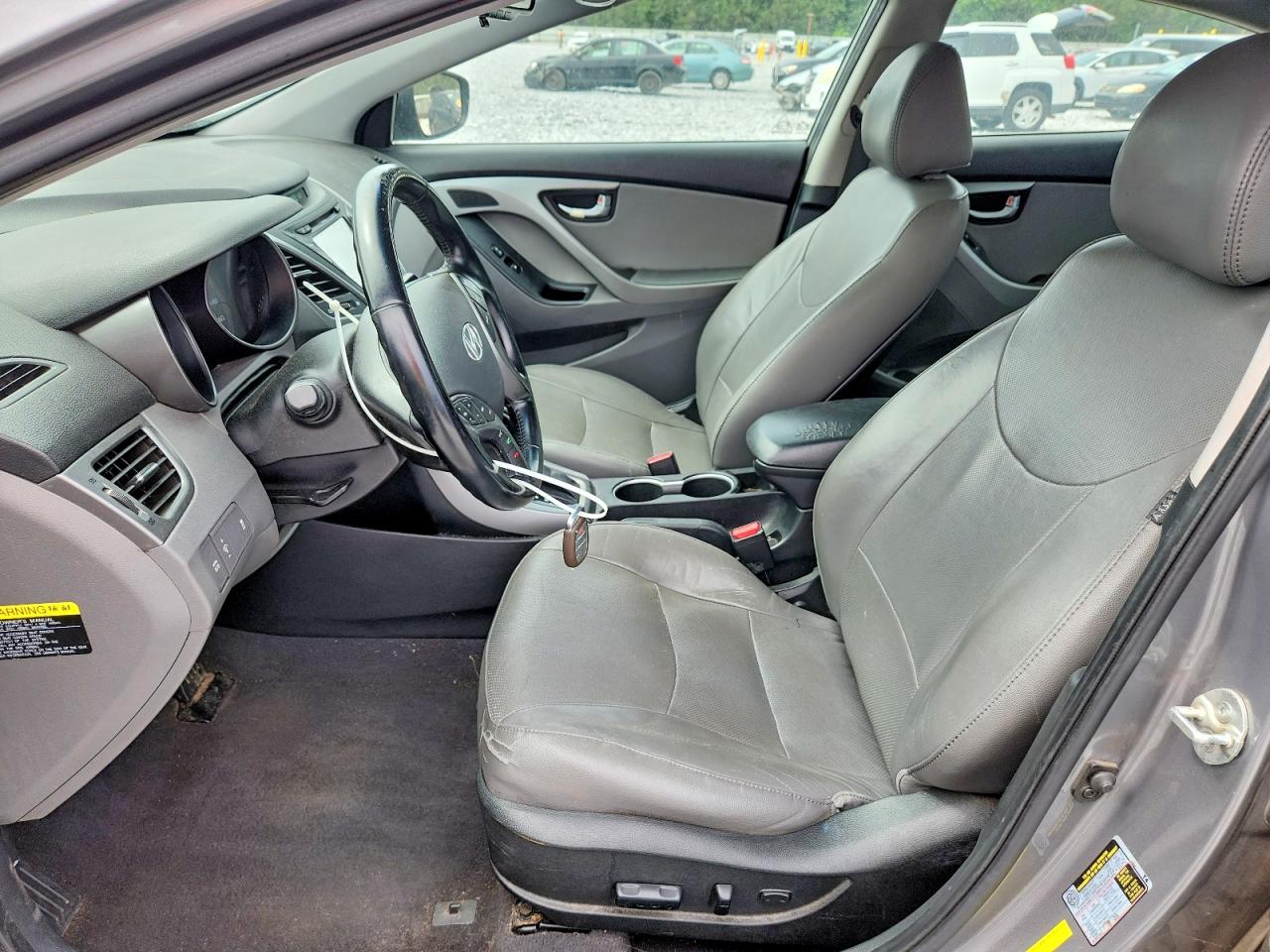 2014 Hyundai Elantra Limited Gray vin: 5NPDH4AE5EH497794