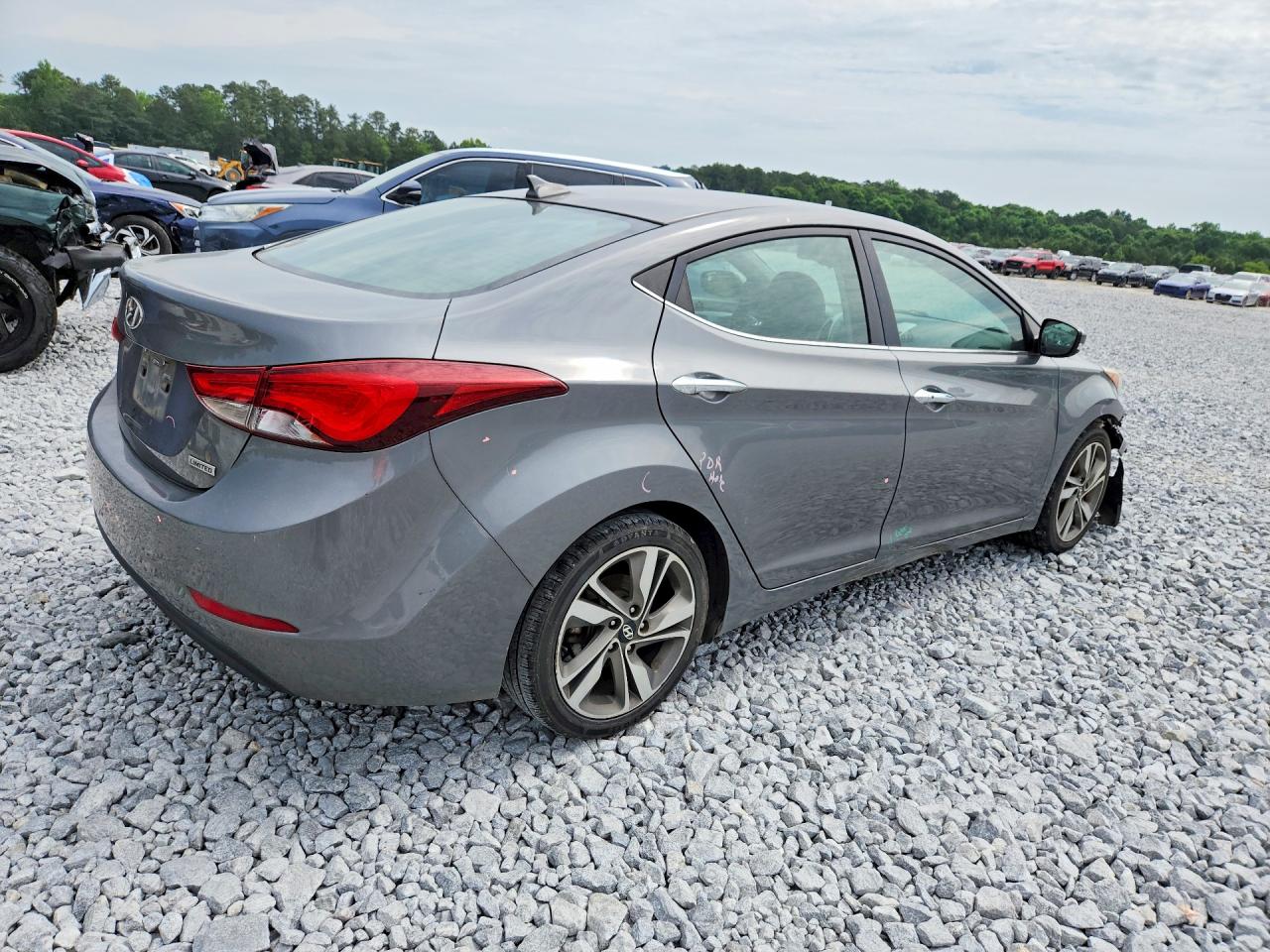 2014 Hyundai Elantra Limited Gray vin: 5NPDH4AE5EH497794