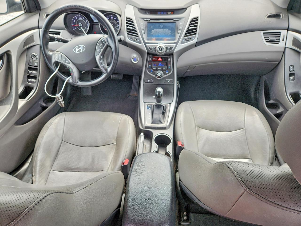 2014 Hyundai Elantra Limited Gray vin: 5NPDH4AE5EH497794