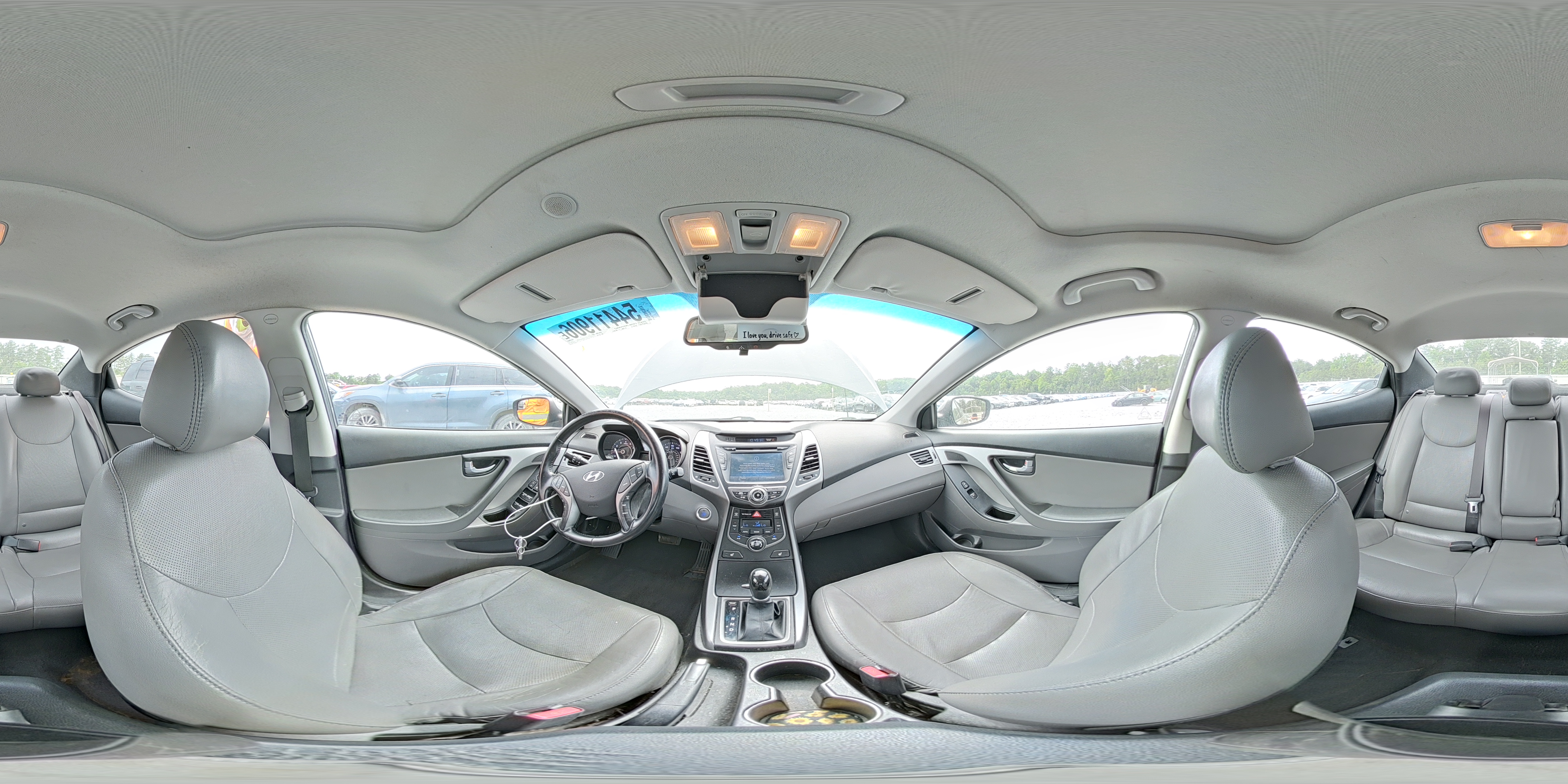 2014 Hyundai Elantra Limited Gray vin: 5NPDH4AE5EH497794