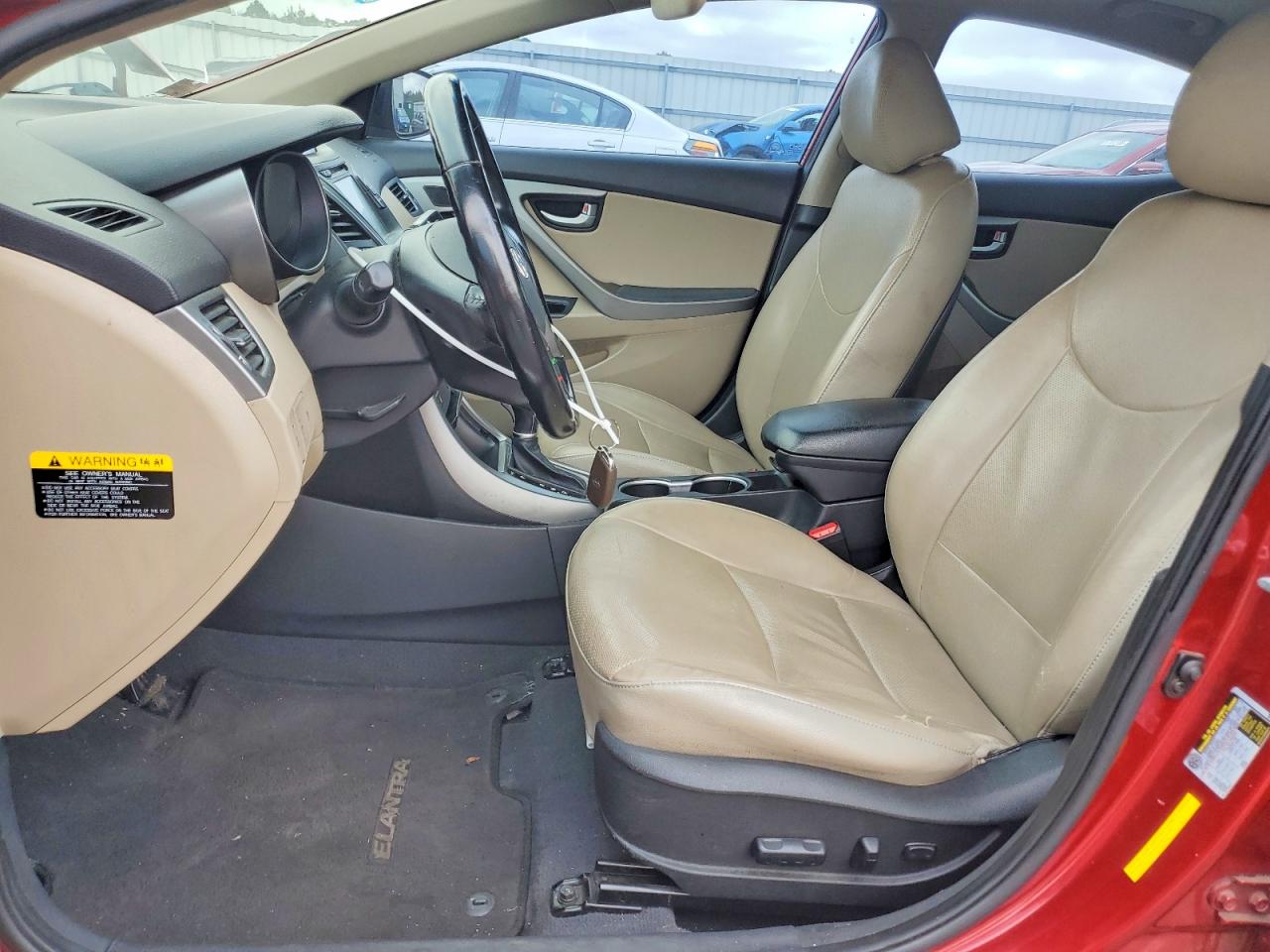 2014 Hyundai Elantra Limited Красный vin: 5NPDH4AE5EH501195