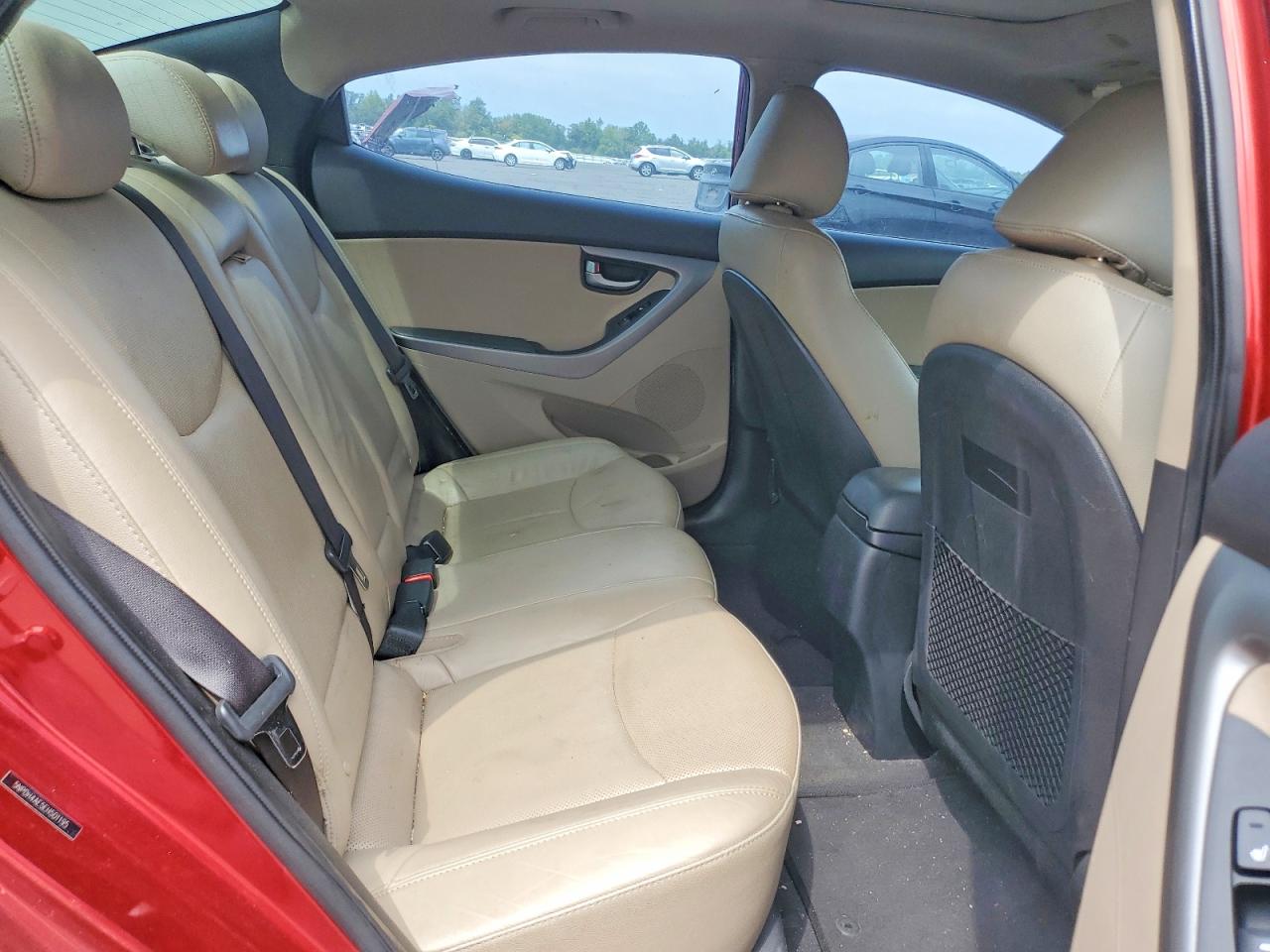 2014 Hyundai Elantra Limited Красный vin: 5NPDH4AE5EH501195