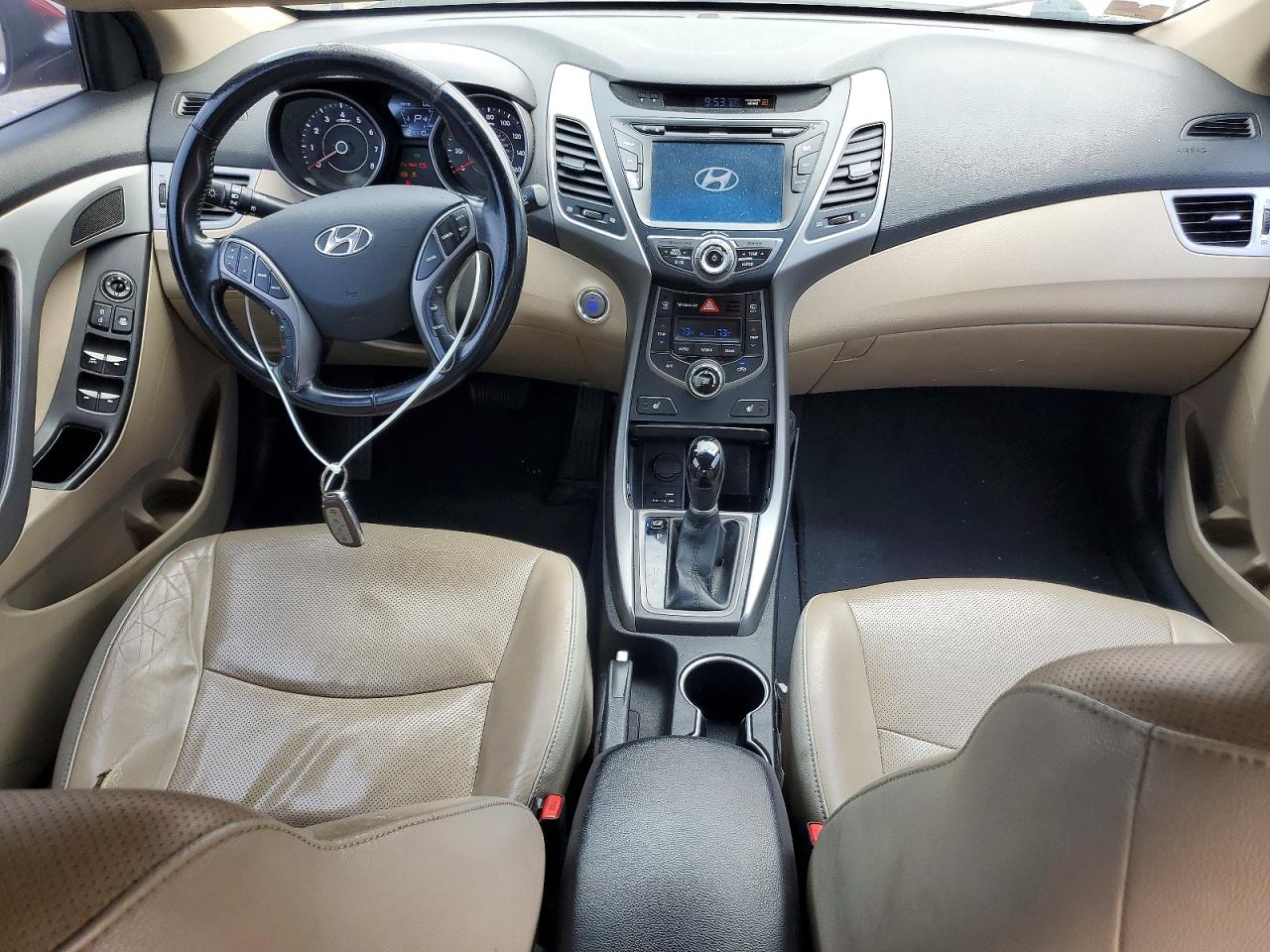 2014 Hyundai Elantra Limited Красный vin: 5NPDH4AE5EH501195