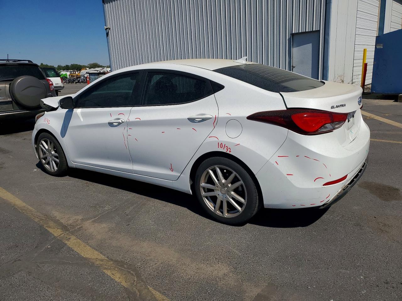 2014 Hyundai Elantra Se White vin: 5NPDH4AE5EH503030