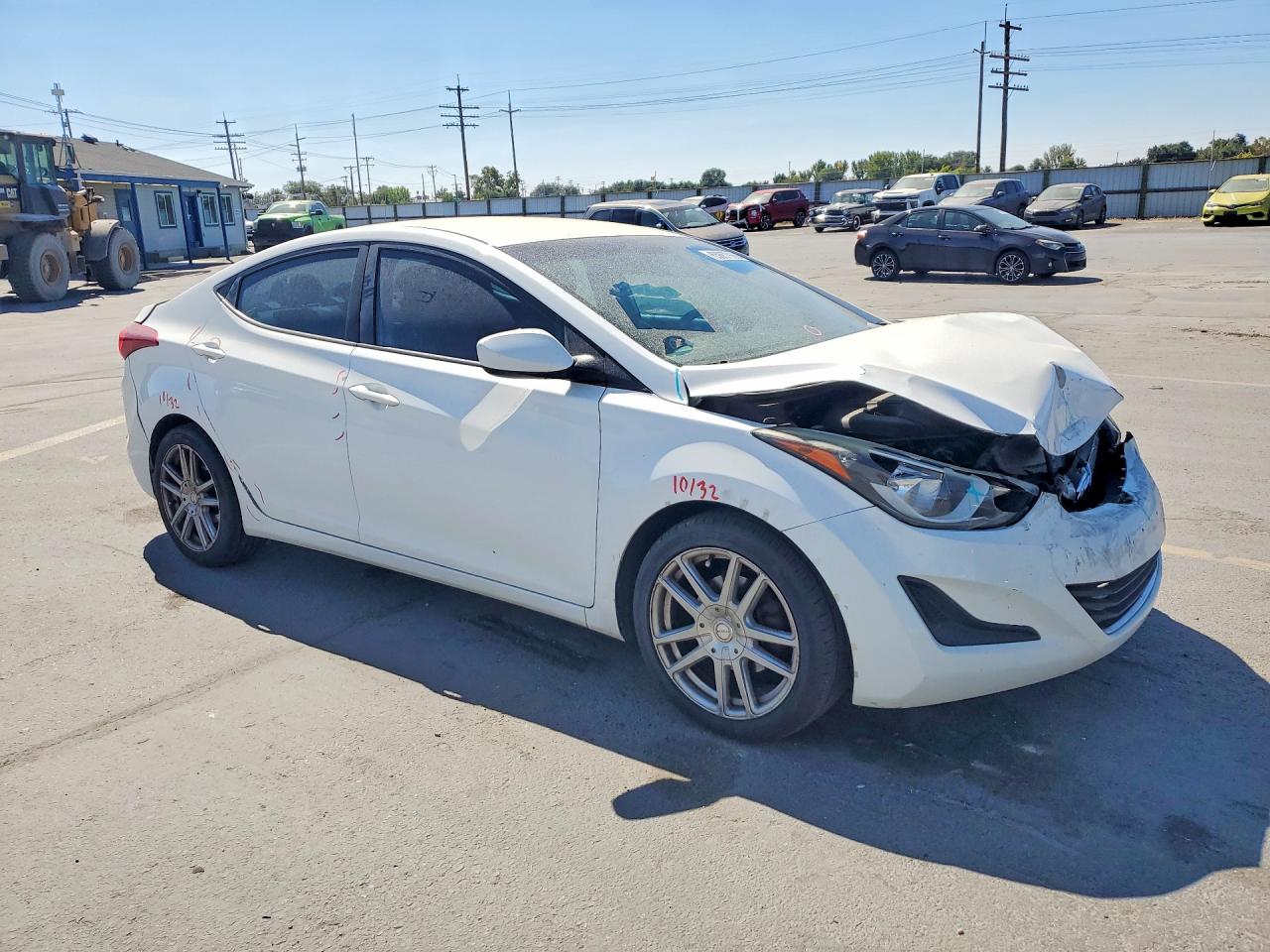 2014 Hyundai Elantra Se White vin: 5NPDH4AE5EH503030