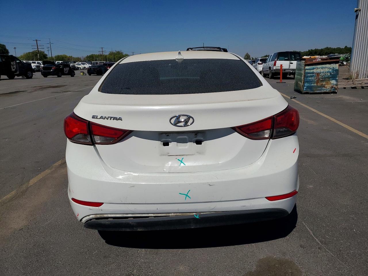 2014 Hyundai Elantra Se White vin: 5NPDH4AE5EH503030