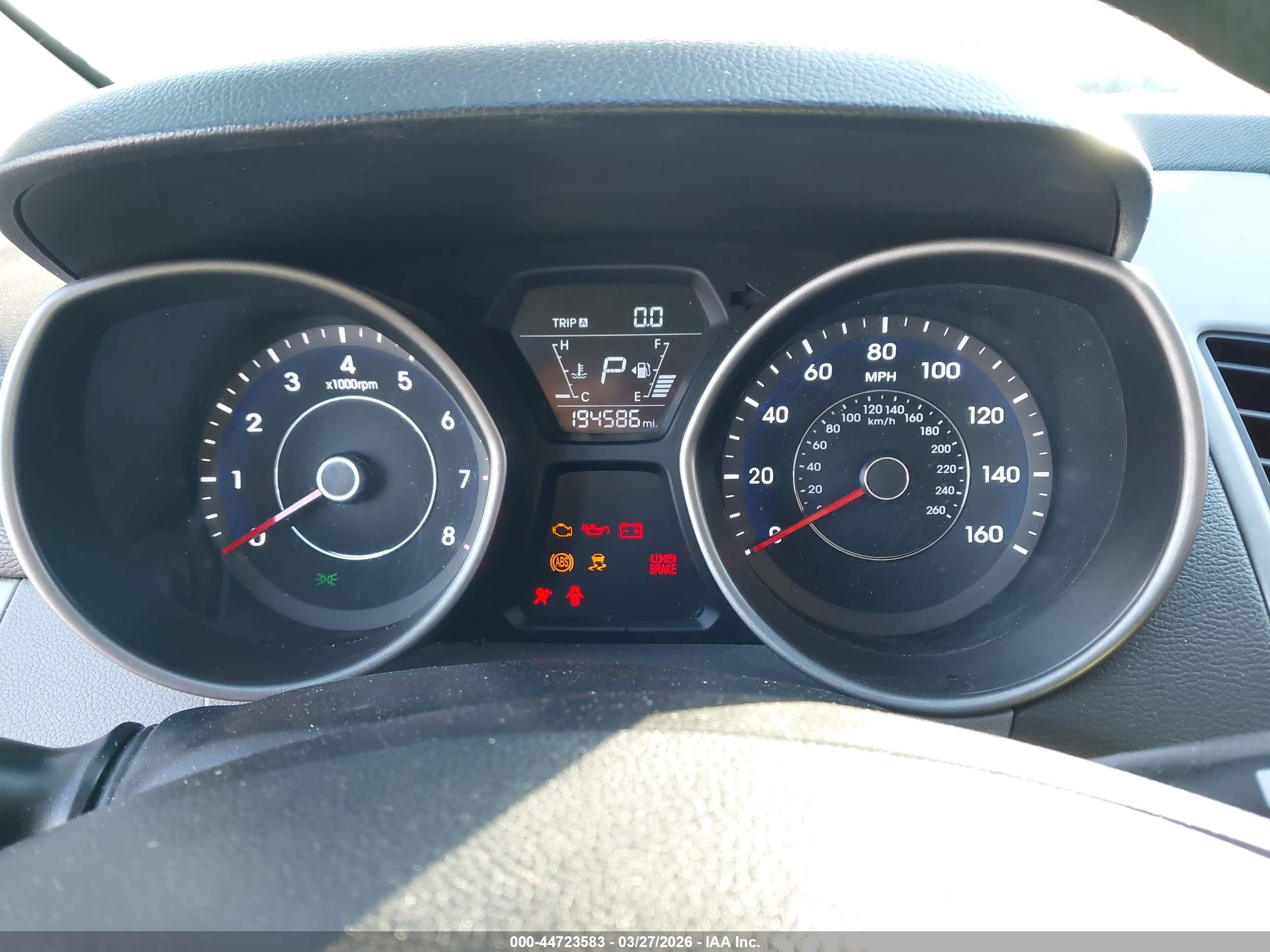 2014 Hyundai Elantra Se Silver vin: 5NPDH4AE5EH509913