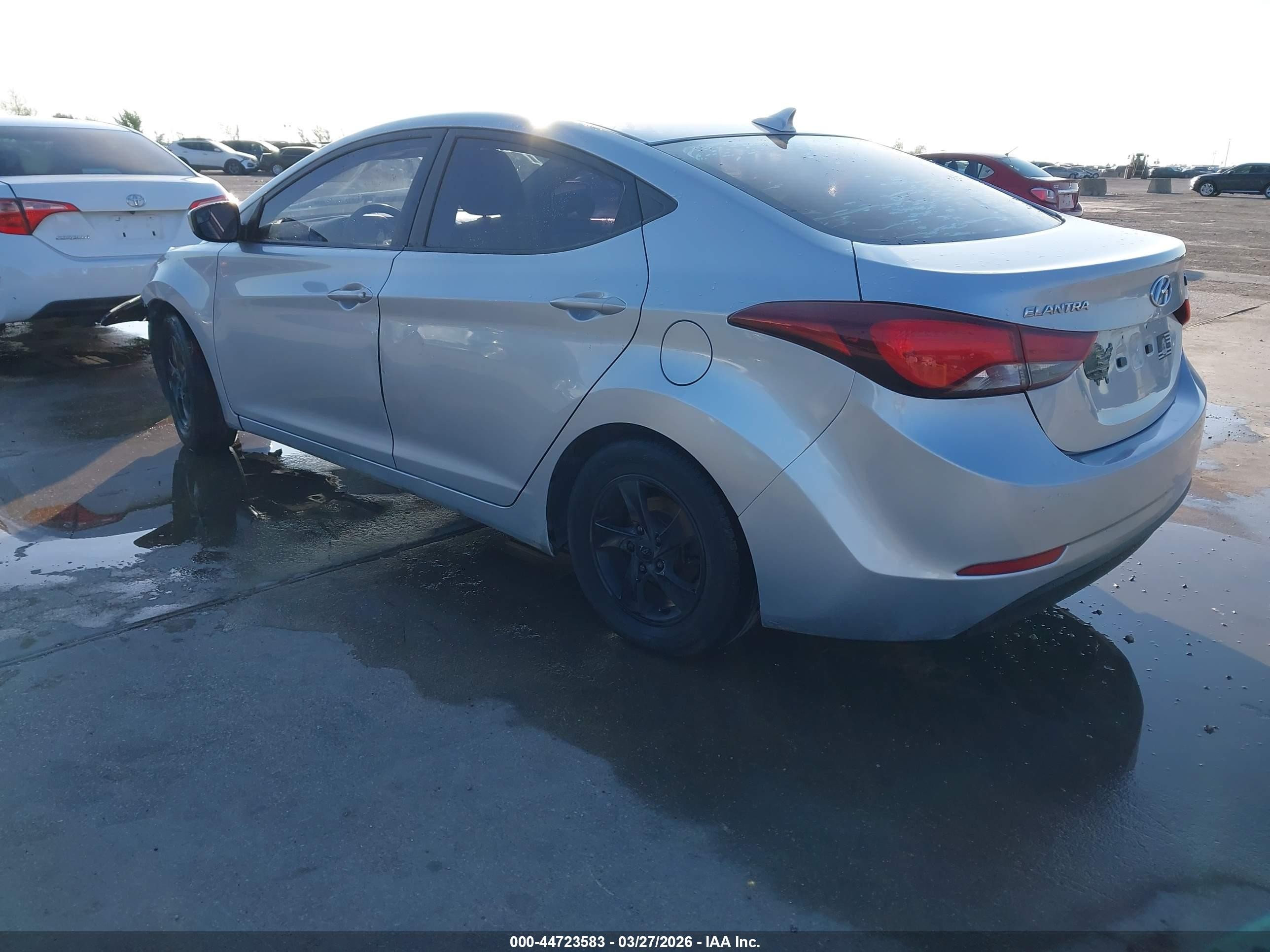 2014 Hyundai Elantra Se Silver vin: 5NPDH4AE5EH509913