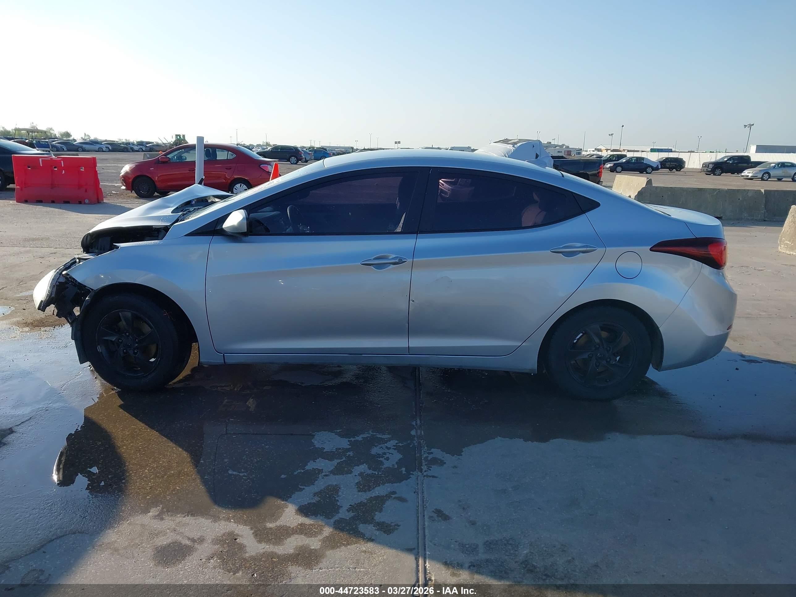 2014 Hyundai Elantra Se Silver vin: 5NPDH4AE5EH509913