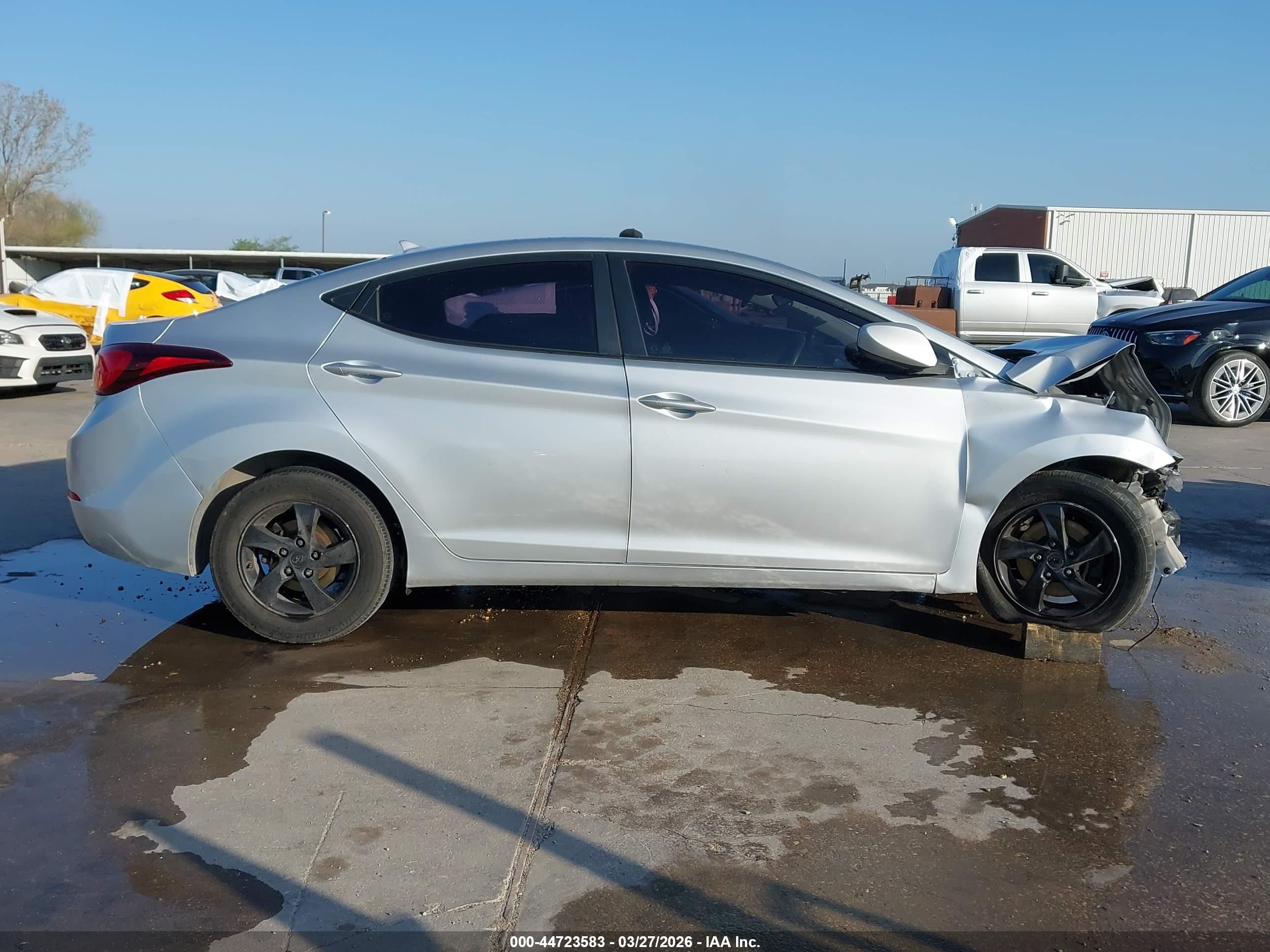 2014 Hyundai Elantra Se Silver vin: 5NPDH4AE5EH509913
