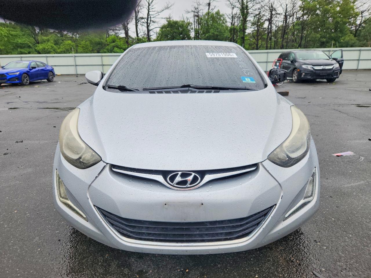 2014 Hyundai Elantra Se Silver vin: 5NPDH4AE5EH512326