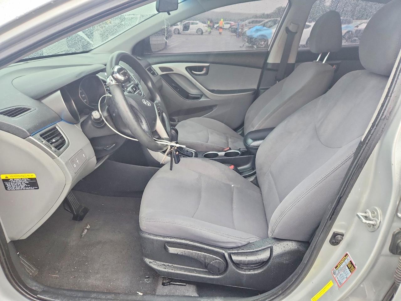 2014 Hyundai Elantra Se Silver vin: 5NPDH4AE5EH512326