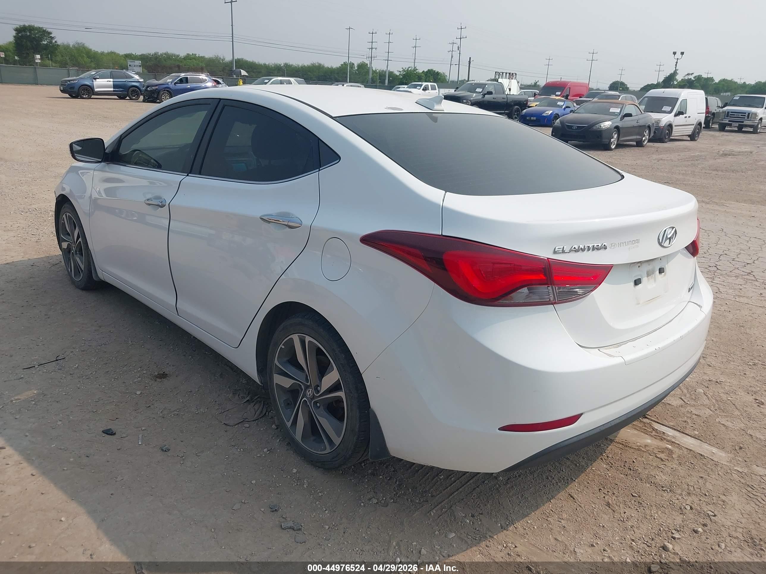 2014 Hyundai Elantra Limited White vin: 5NPDH4AE5EH515307