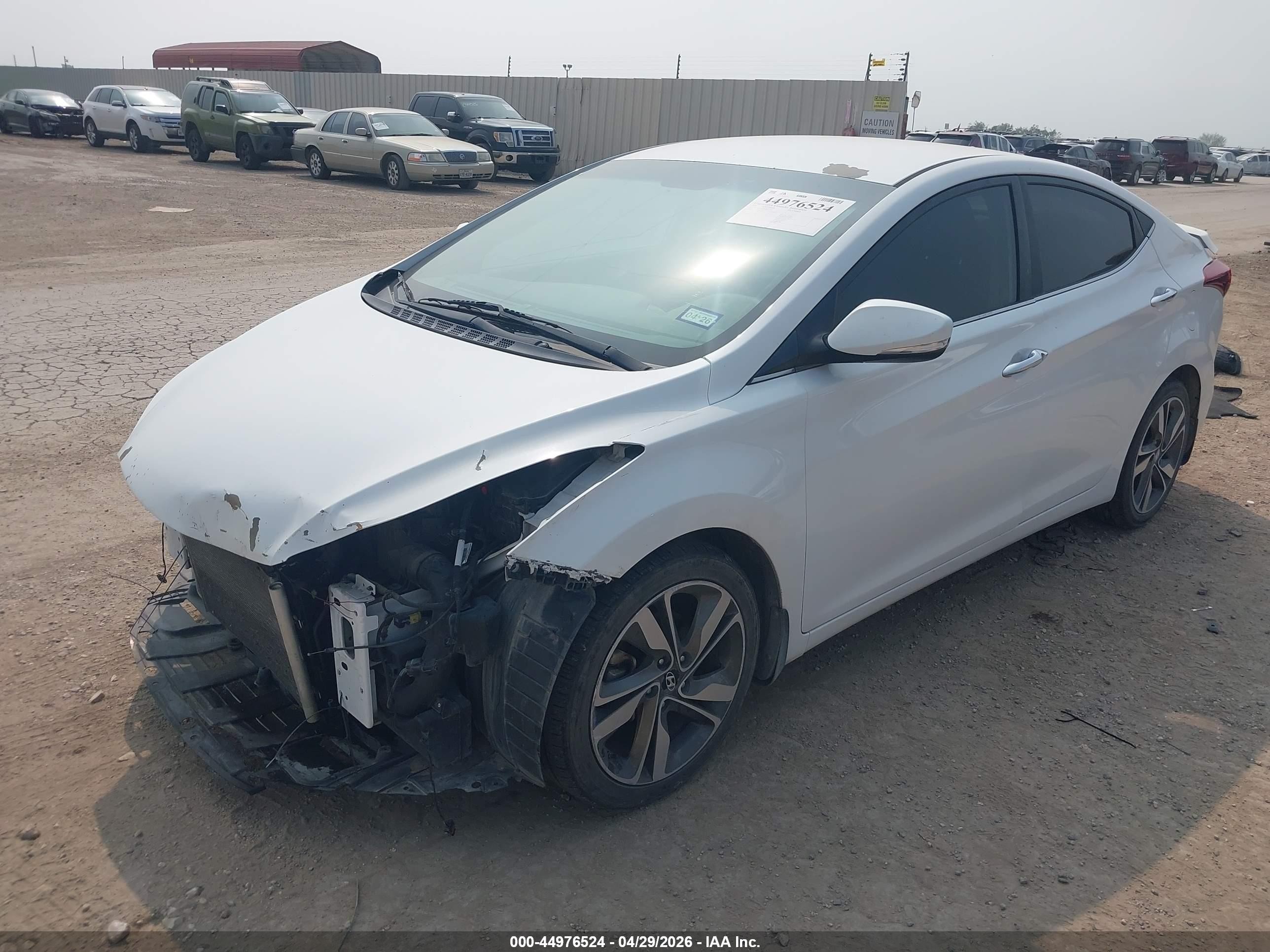 2014 Hyundai Elantra Limited White vin: 5NPDH4AE5EH515307