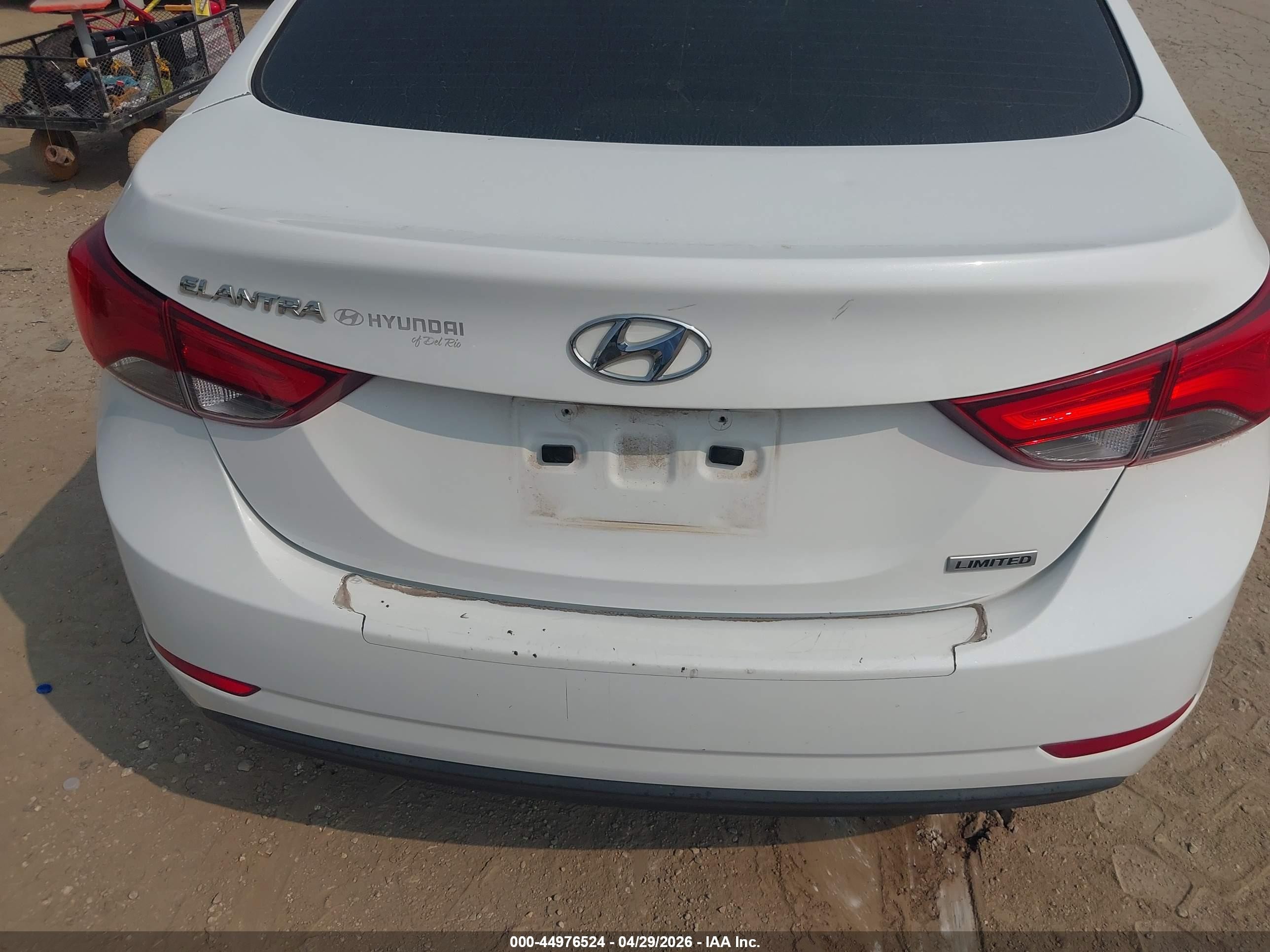 2014 Hyundai Elantra Limited White vin: 5NPDH4AE5EH515307