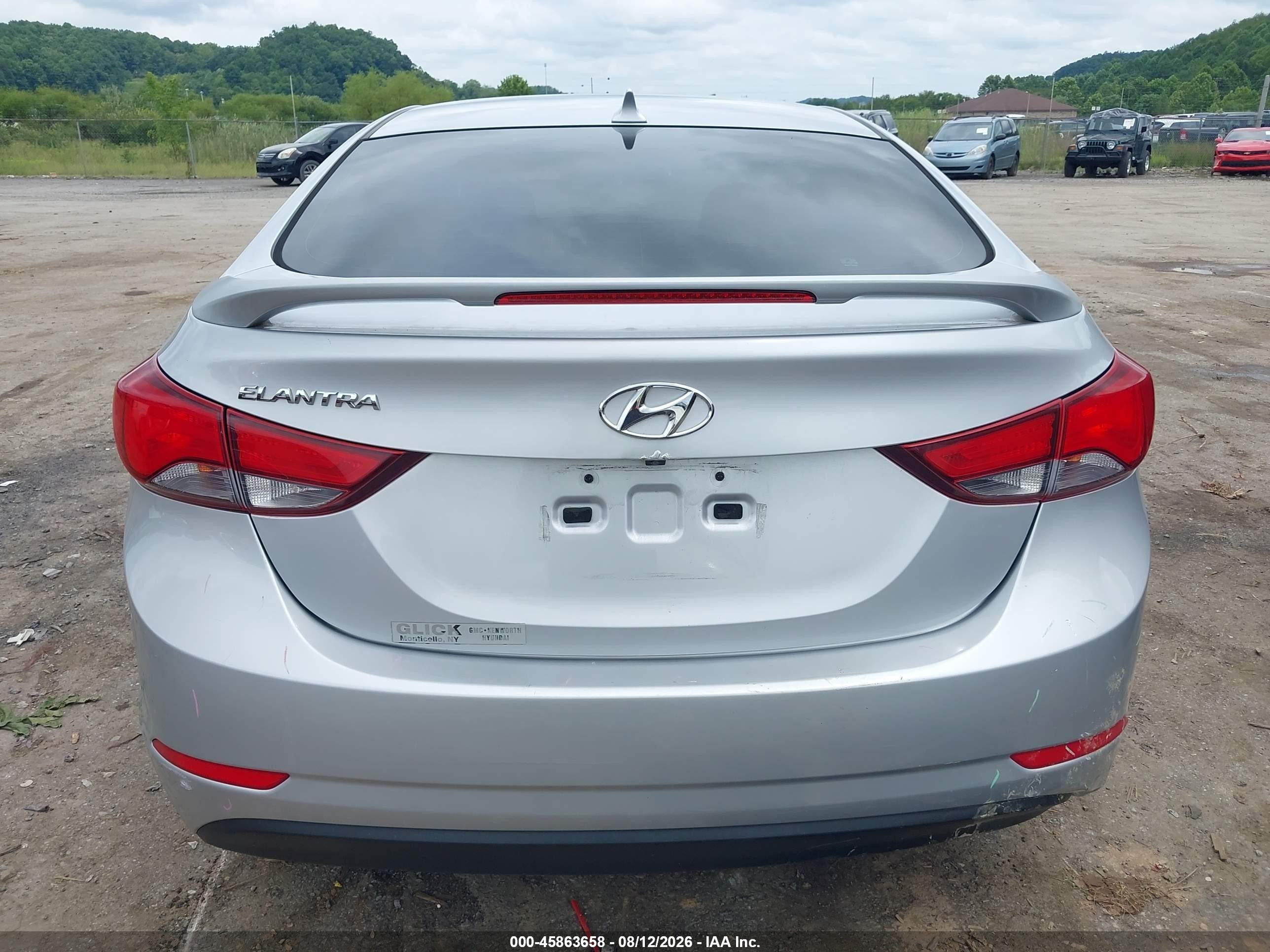 2014 Hyundai Elantra Se Silver vin: 5NPDH4AE5EH518773