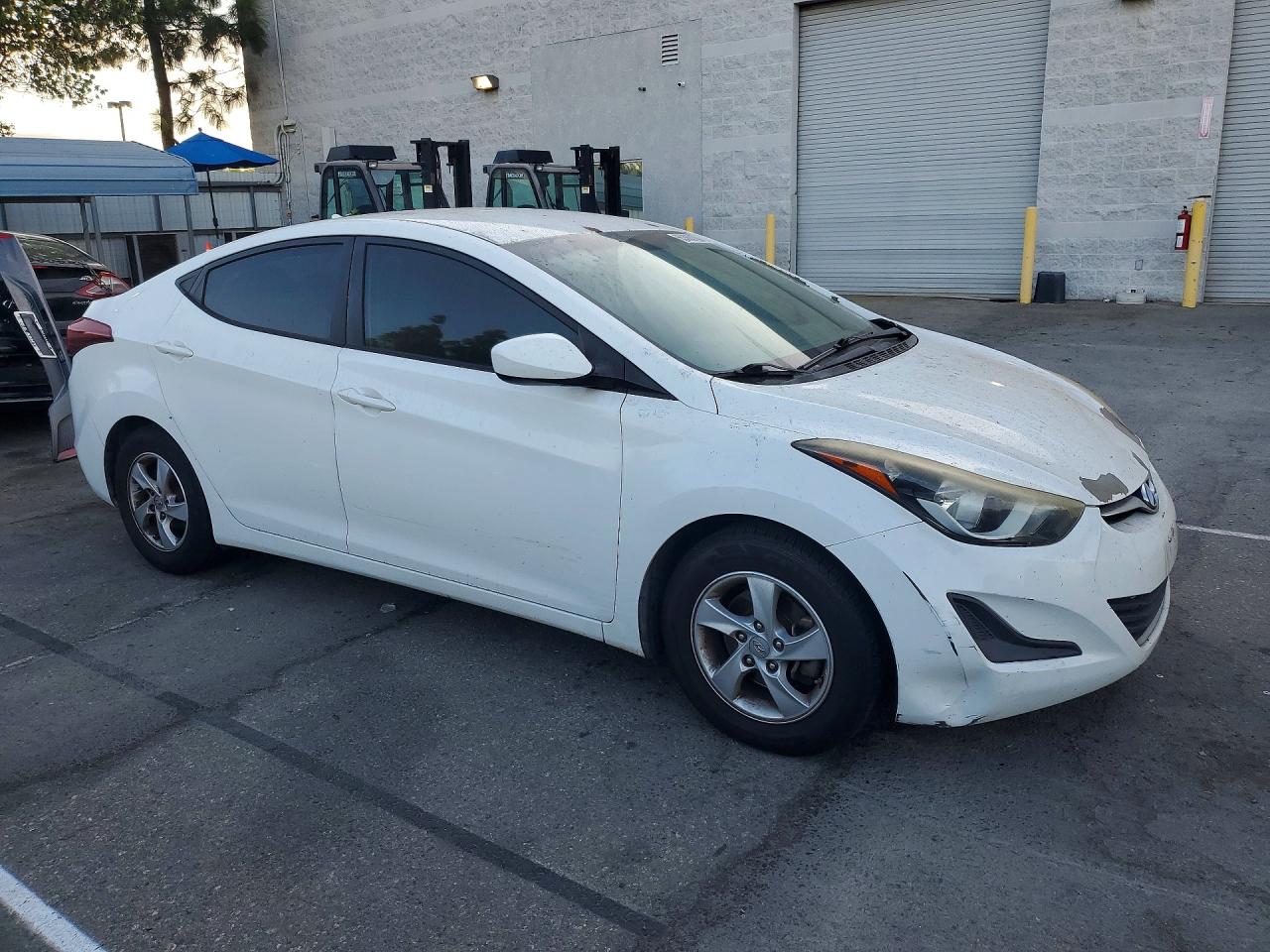 2014 Hyundai Elantra Se White vin: 5NPDH4AE5EH526646