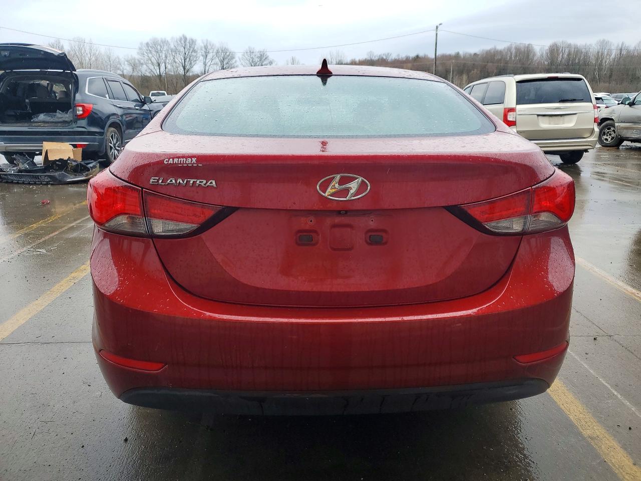 2014 Hyundai Elantra Se Red vin: 5NPDH4AE5EH537887