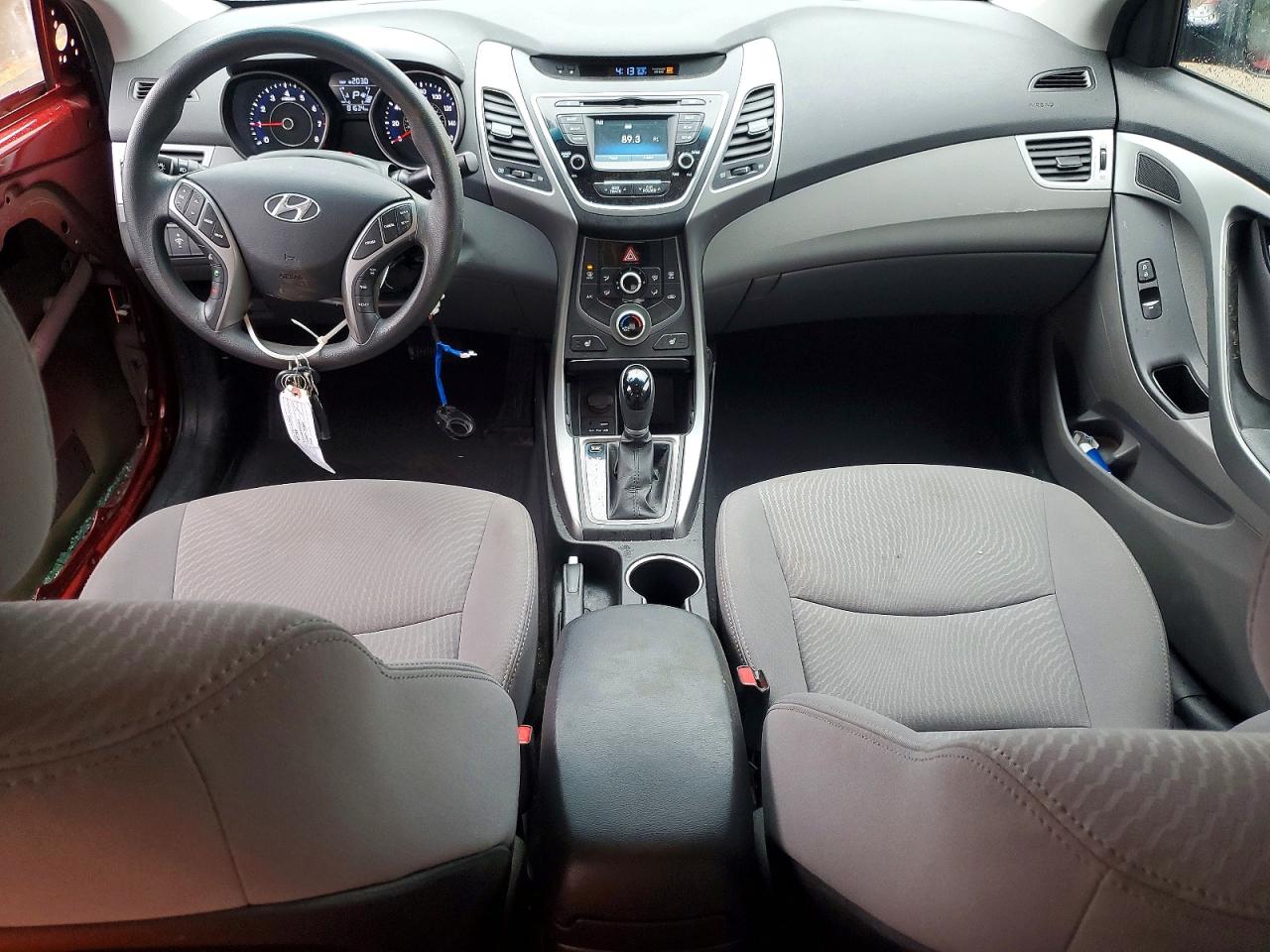 2014 Hyundai Elantra Se Red vin: 5NPDH4AE5EH537887