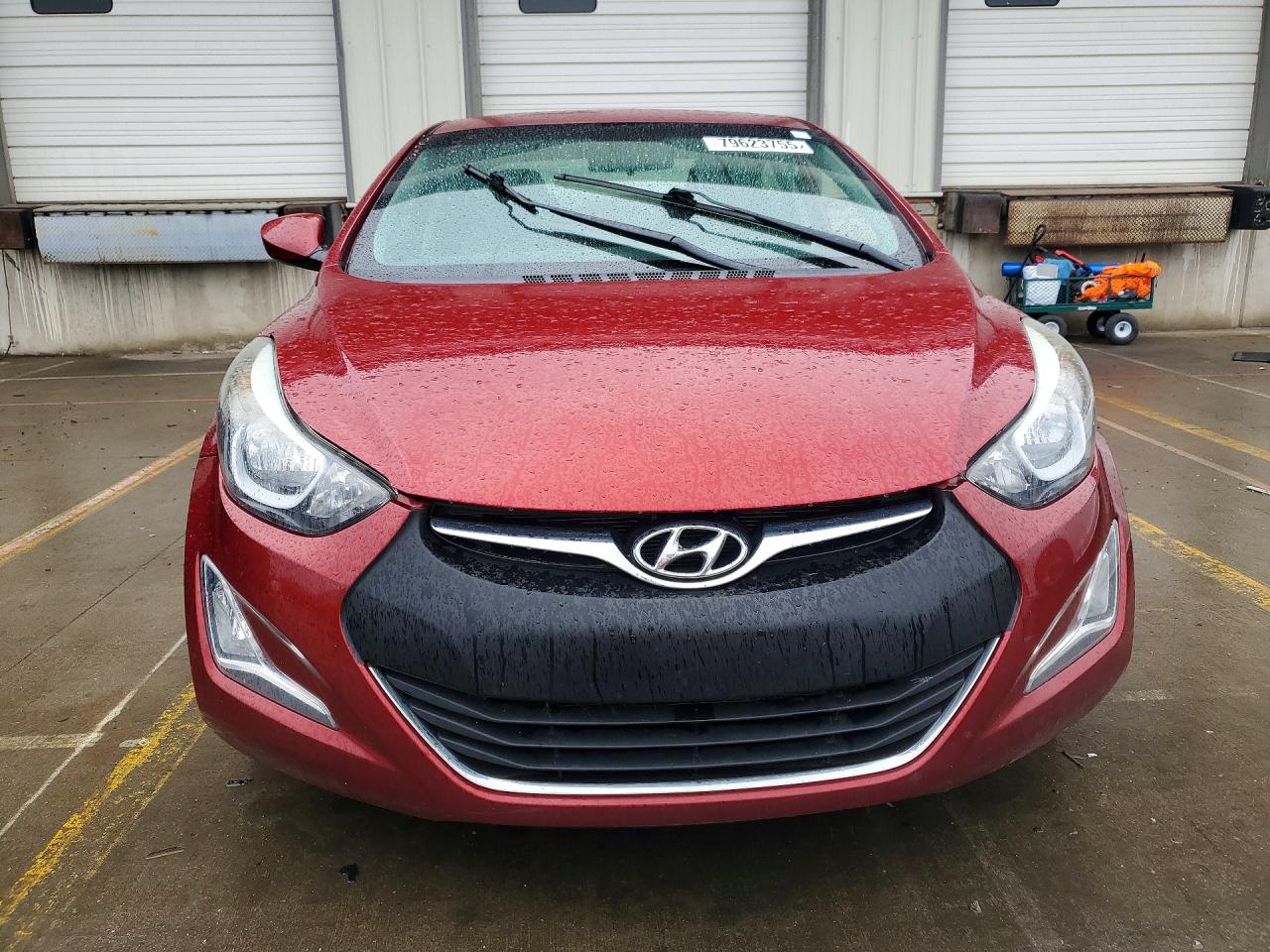 2014 Hyundai Elantra Se Red vin: 5NPDH4AE5EH537887