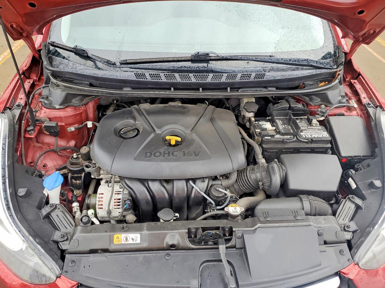 2014 Hyundai Elantra Se Red vin: 5NPDH4AE5EH537887