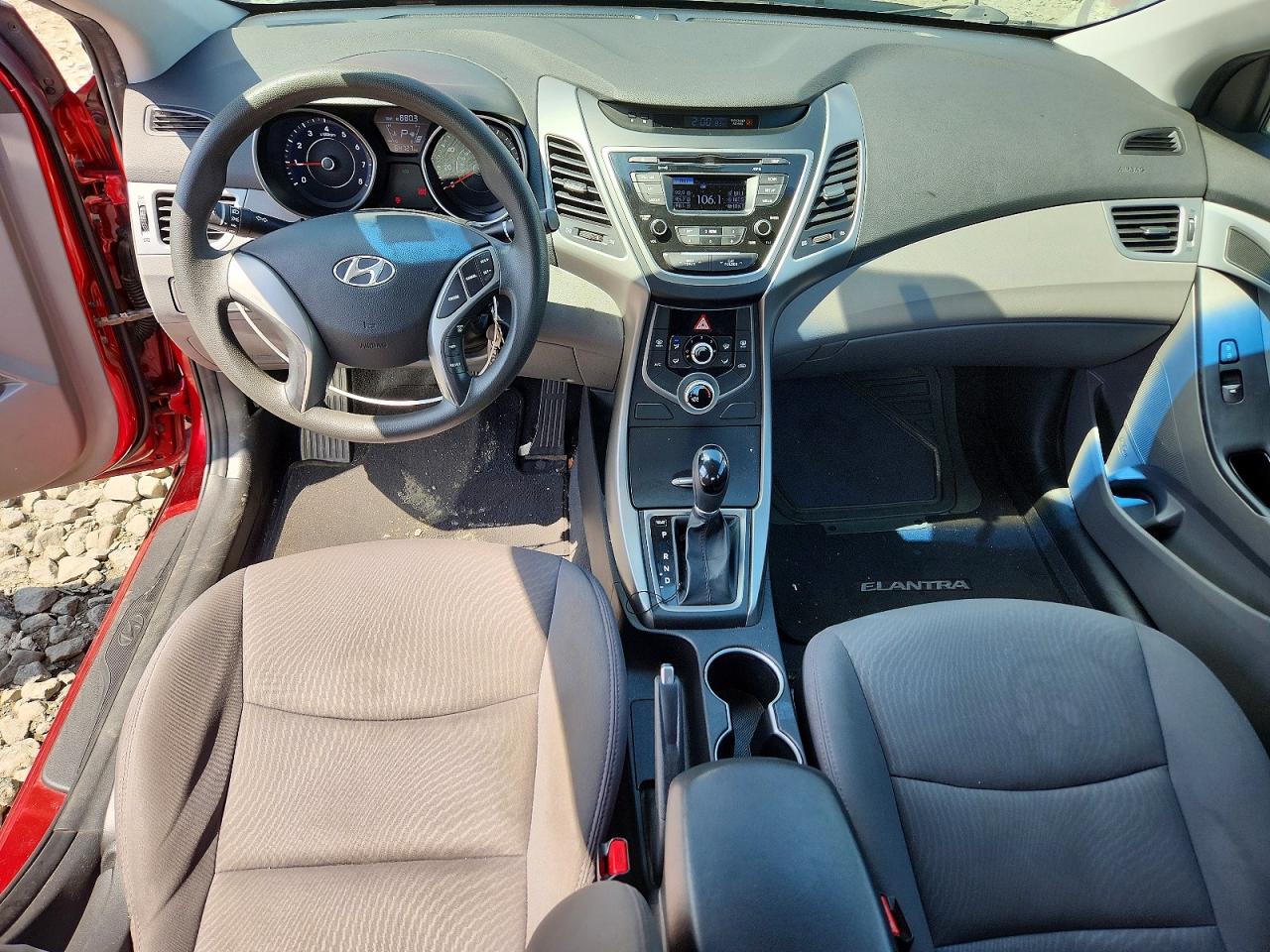 2014 Hyundai Elantra Se Red vin: 5NPDH4AE5EH543205