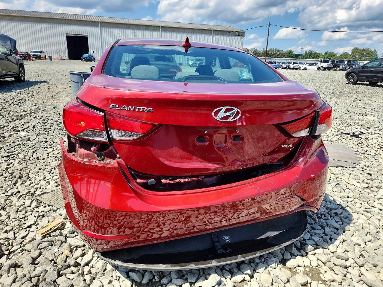 2014 Hyundai Elantra Se Red vin: 5NPDH4AE5EH543205