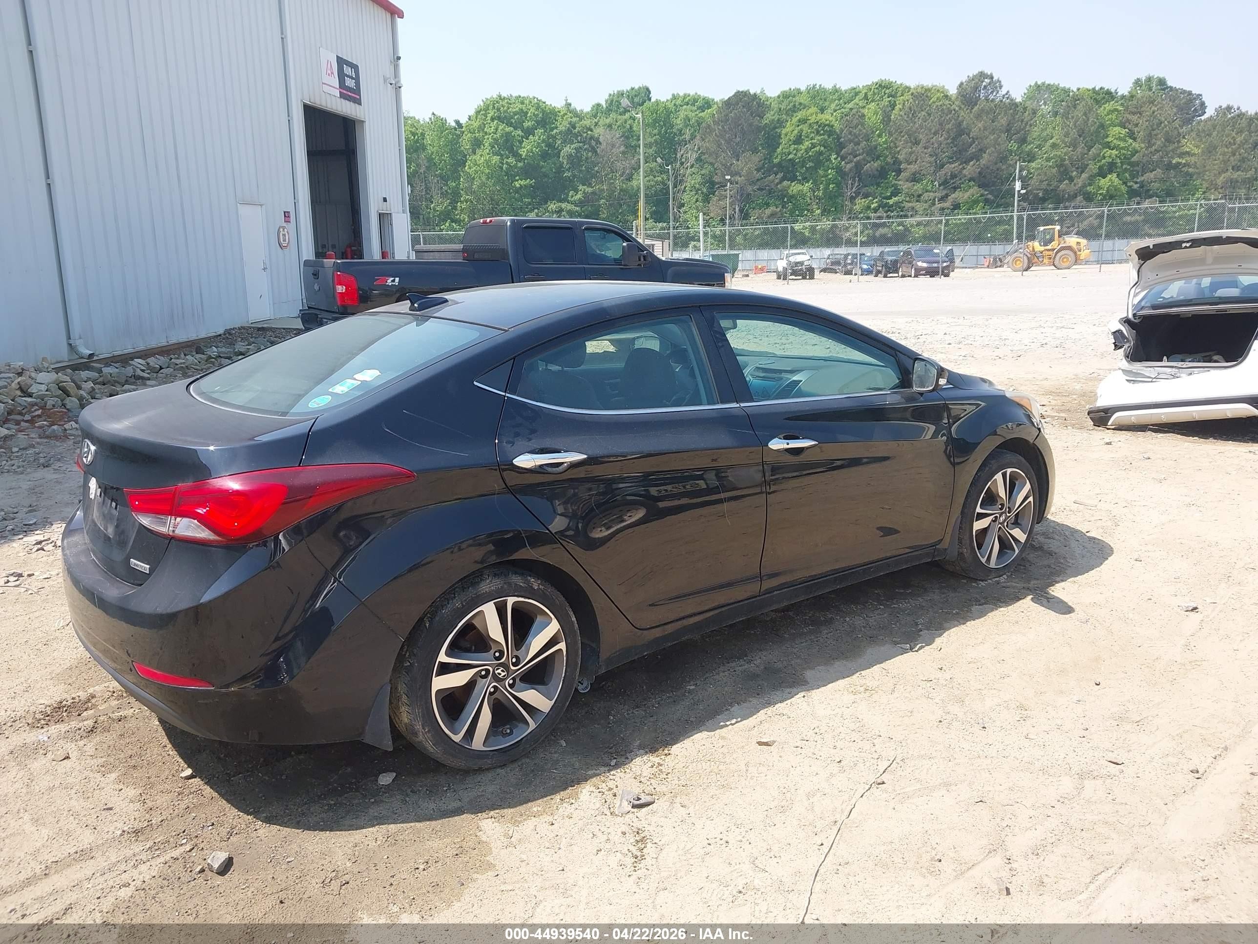 2014 Hyundai Elantra Limited Black vin: 5NPDH4AE5EH544211