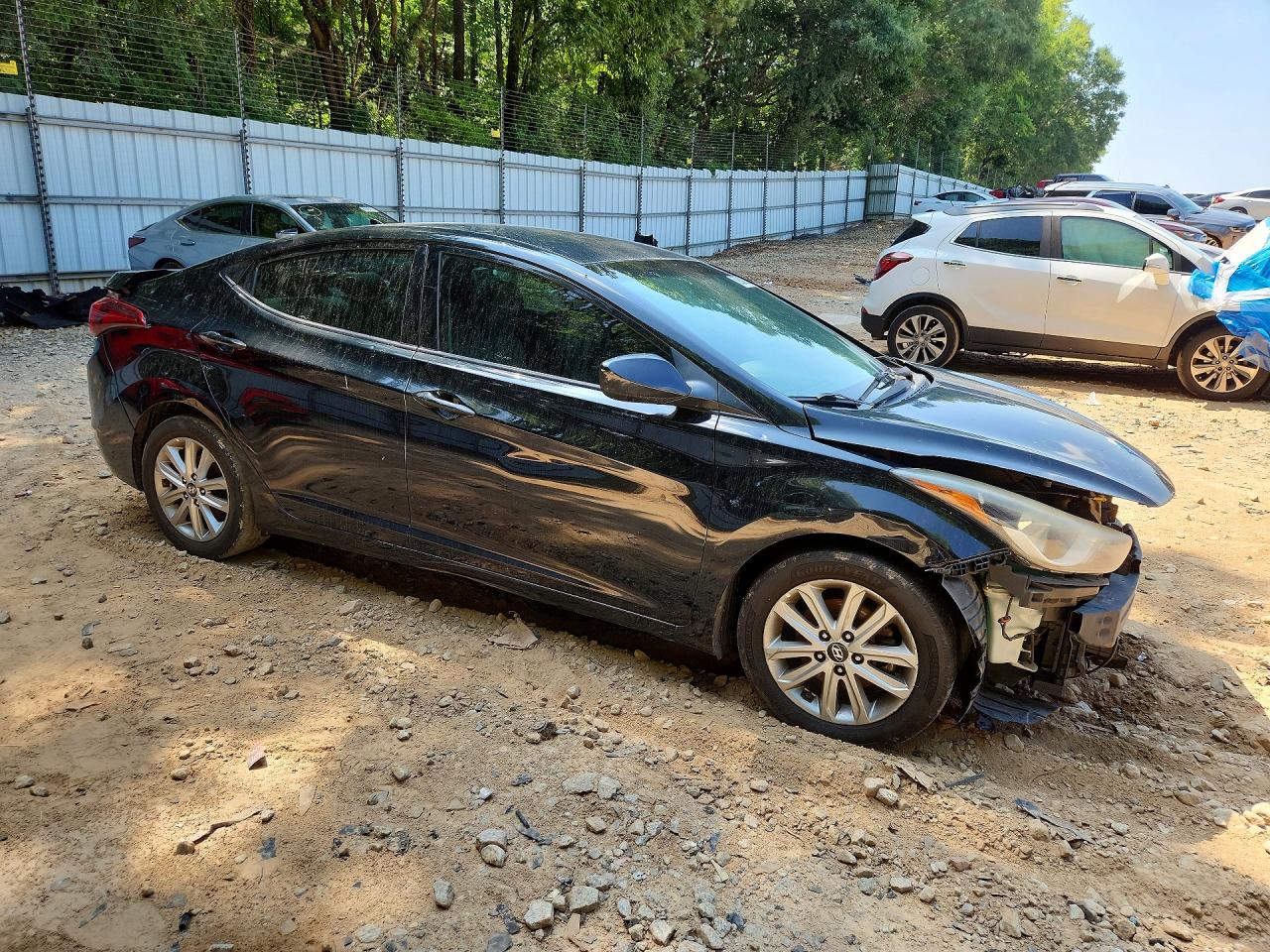 2014 Hyundai Elantra Se Black vin: 5NPDH4AE5EH545939