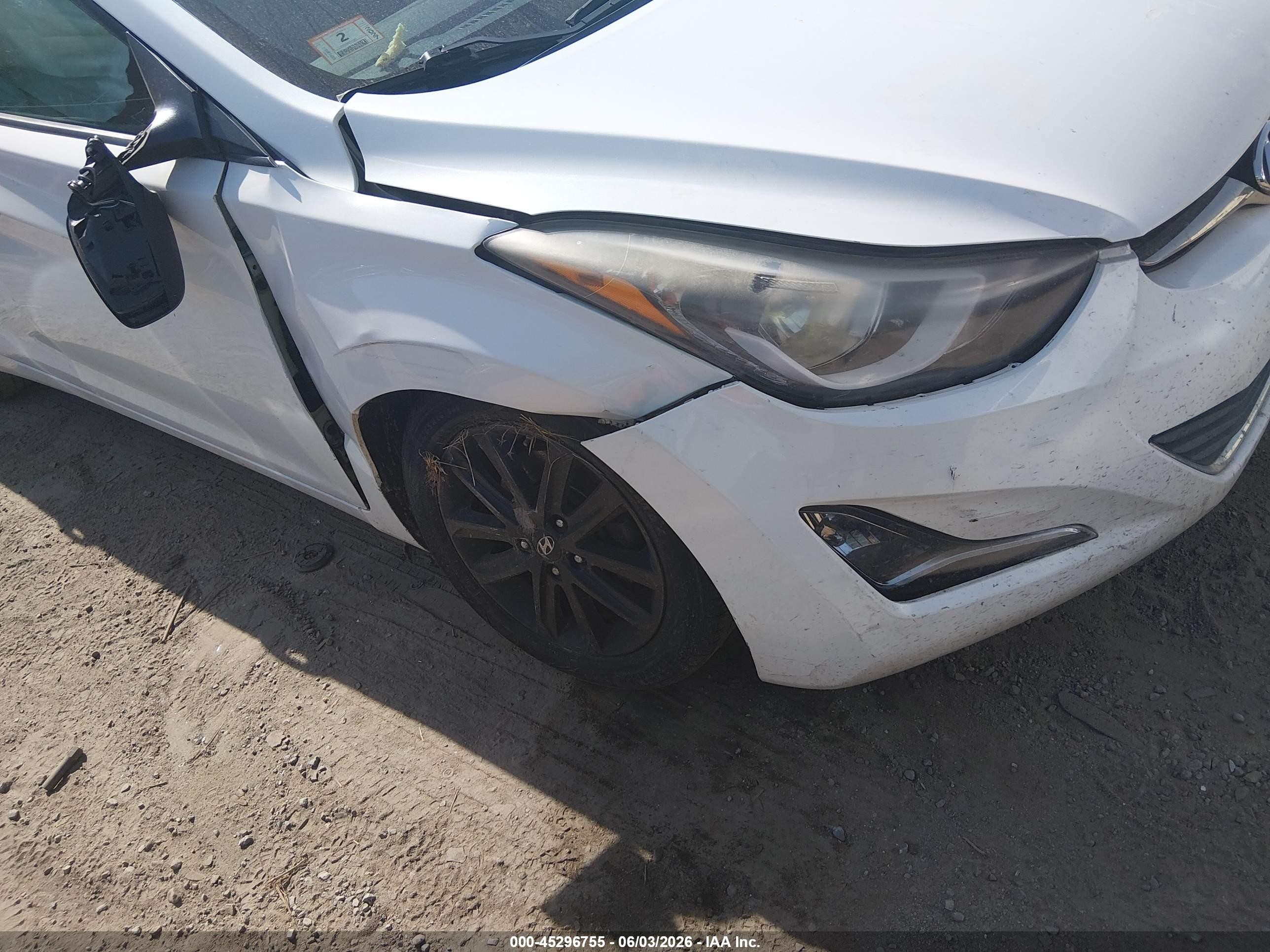 2015 Hyundai Elantra Se White vin: 5NPDH4AE5FH556571