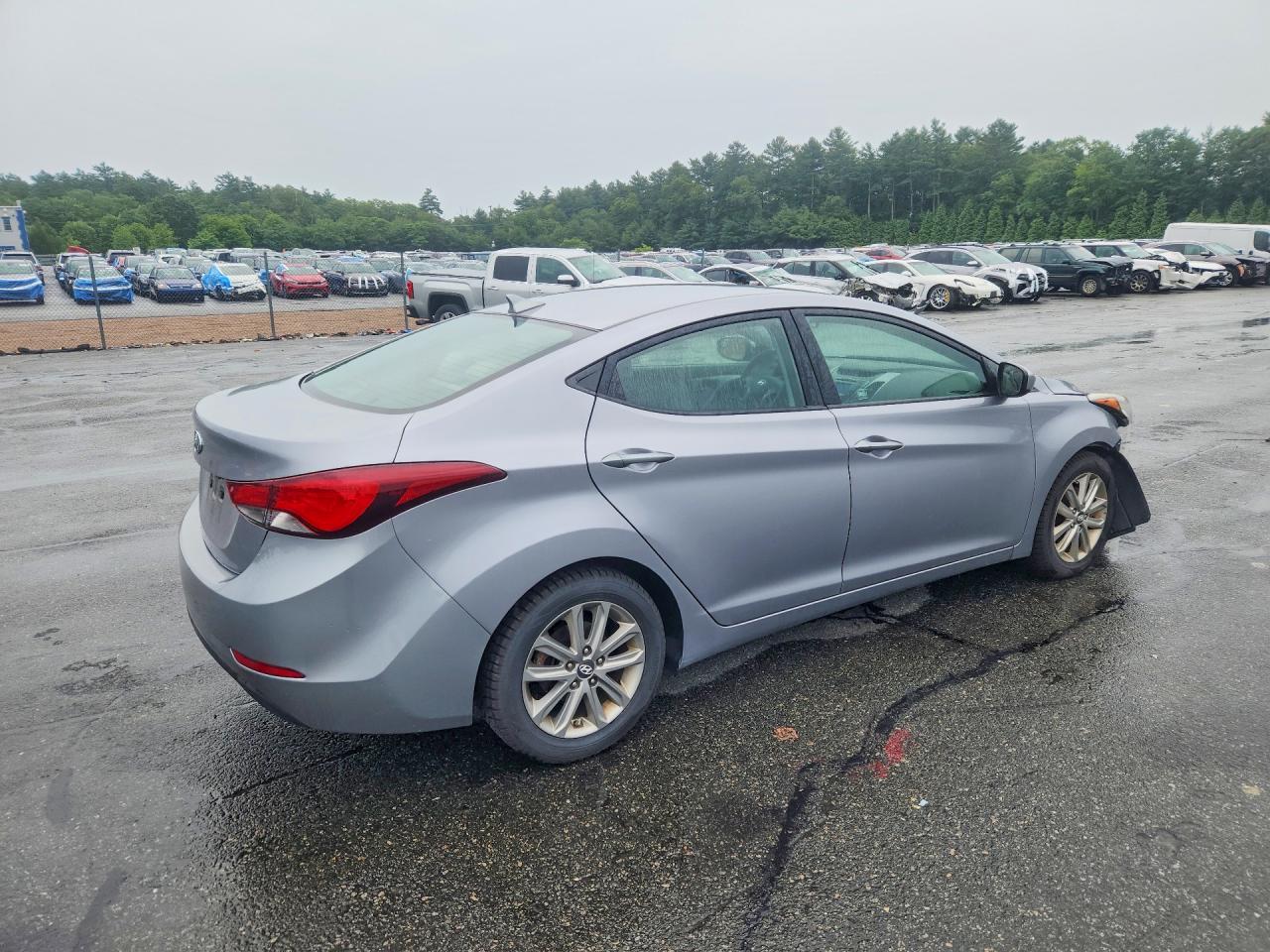 2015 Hyundai Elantra Se Silver vin: 5NPDH4AE5FH560636