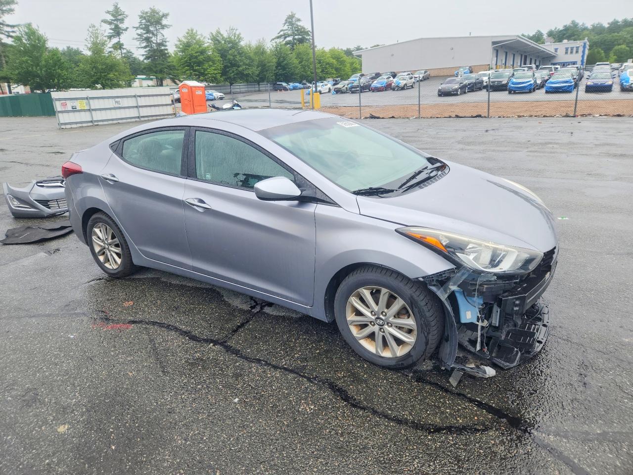 2015 Hyundai Elantra Se Silver vin: 5NPDH4AE5FH560636