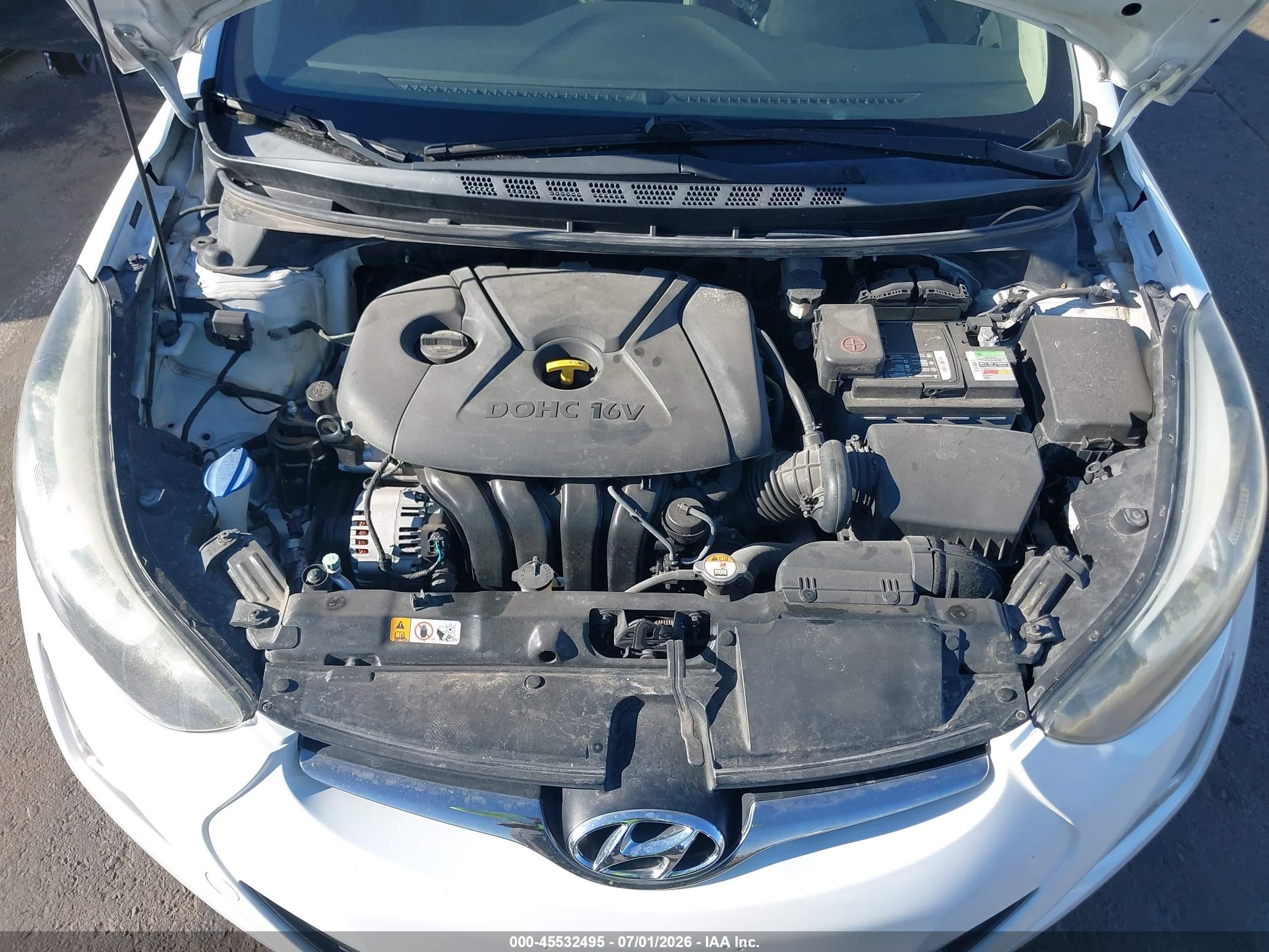 2015 Hyundai Elantra Limited White vin: 5NPDH4AE5FH560703