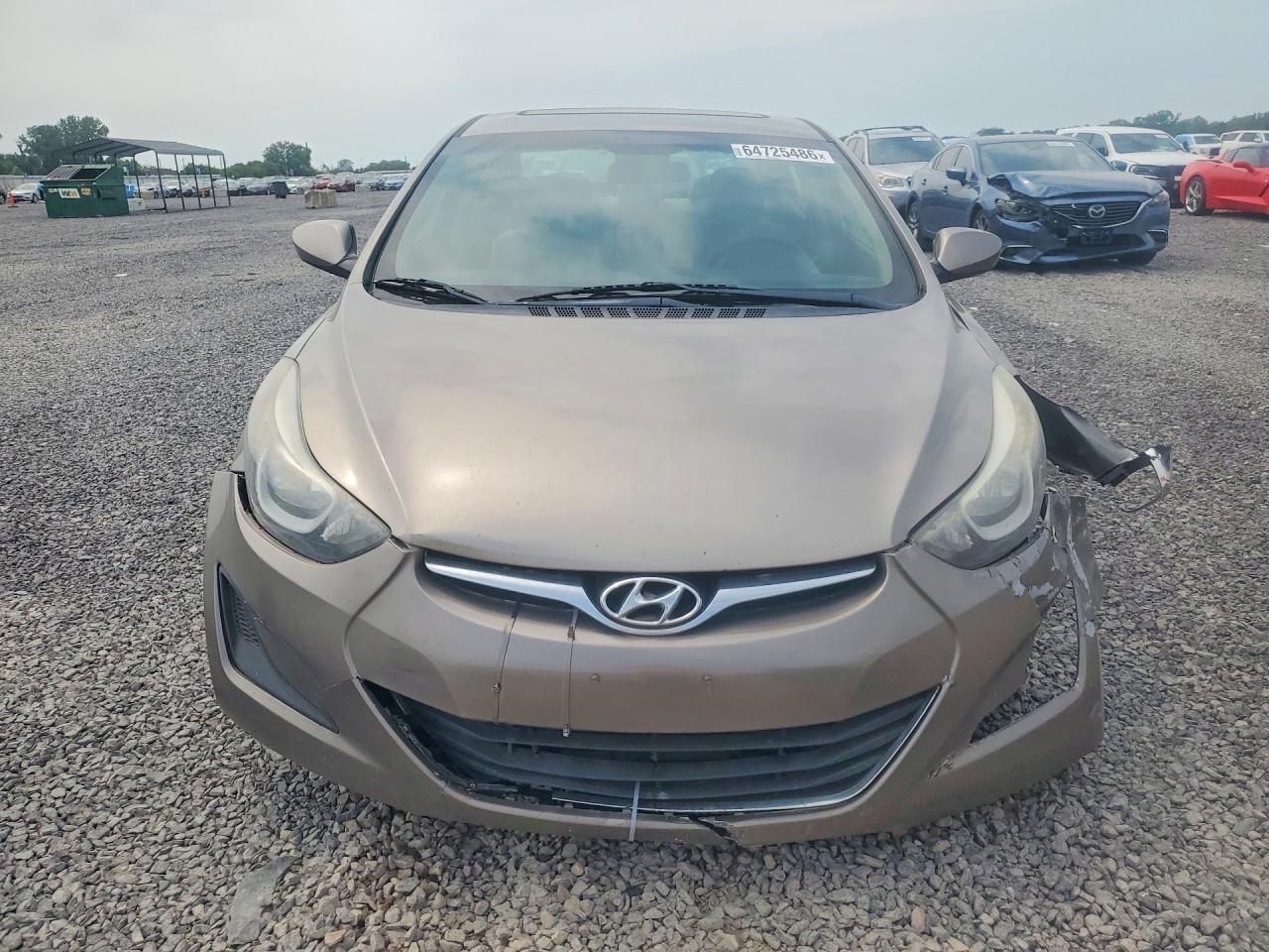 2015 Hyundai Elantra Se Brown vin: 5NPDH4AE5FH561897