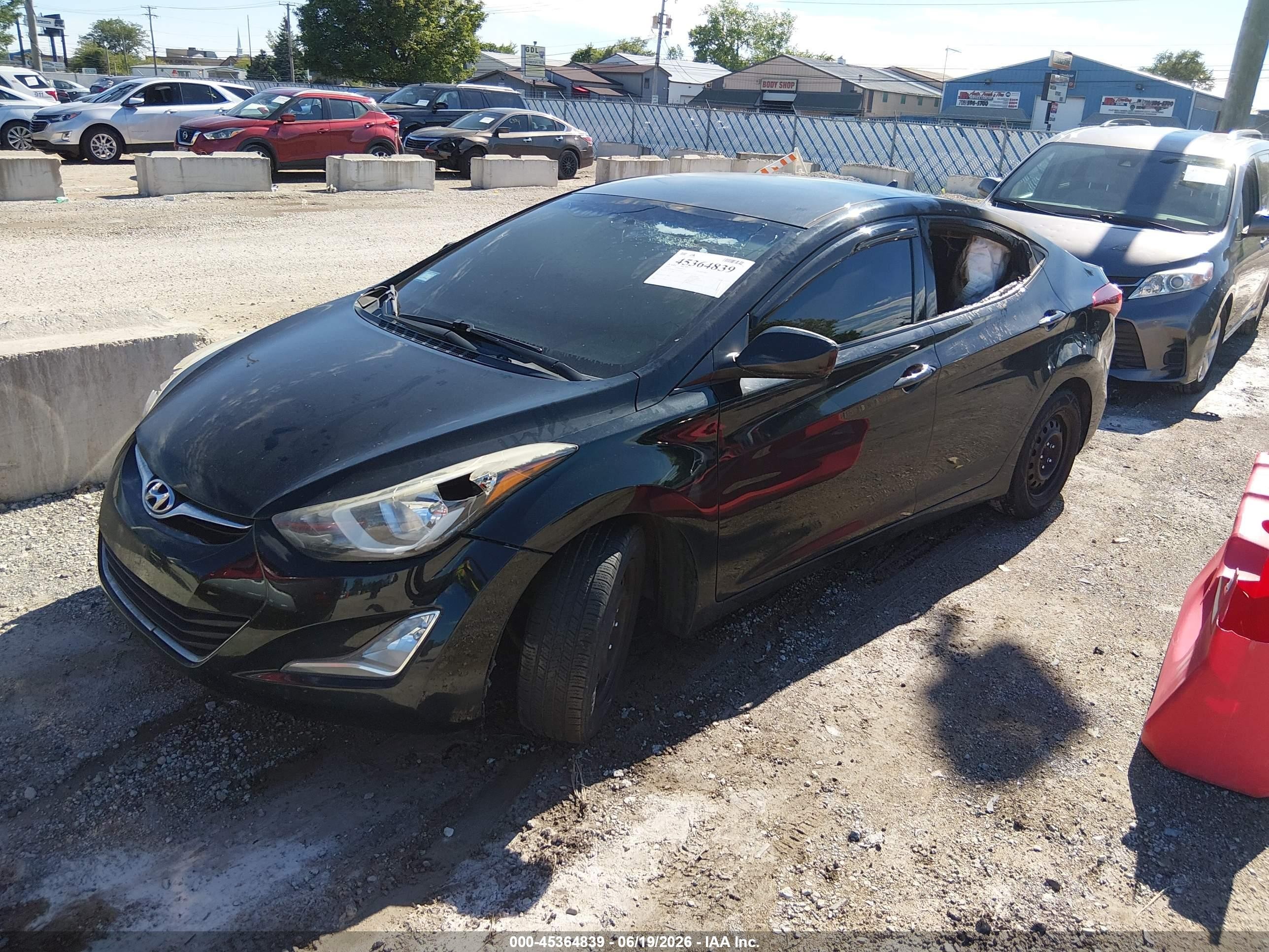 2015 Hyundai Elantra Se Black vin: 5NPDH4AE5FH571426
