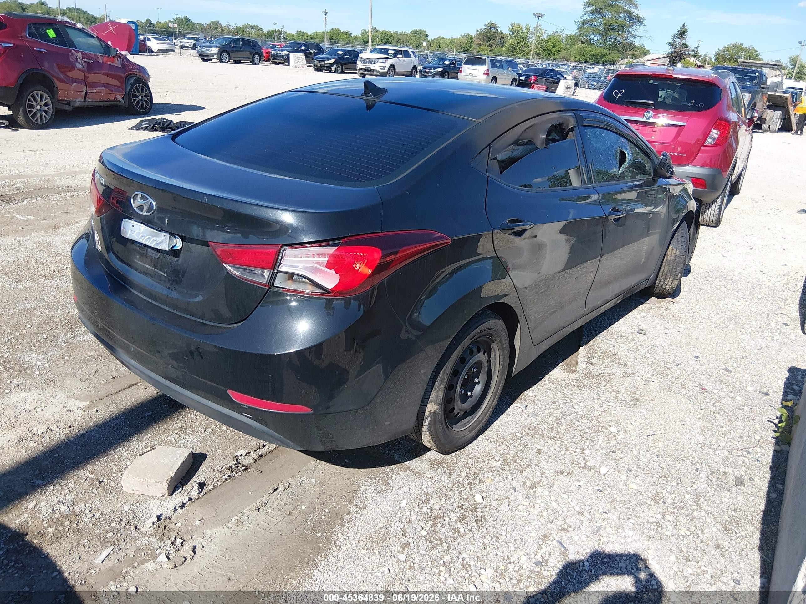 2015 Hyundai Elantra Se Black vin: 5NPDH4AE5FH571426