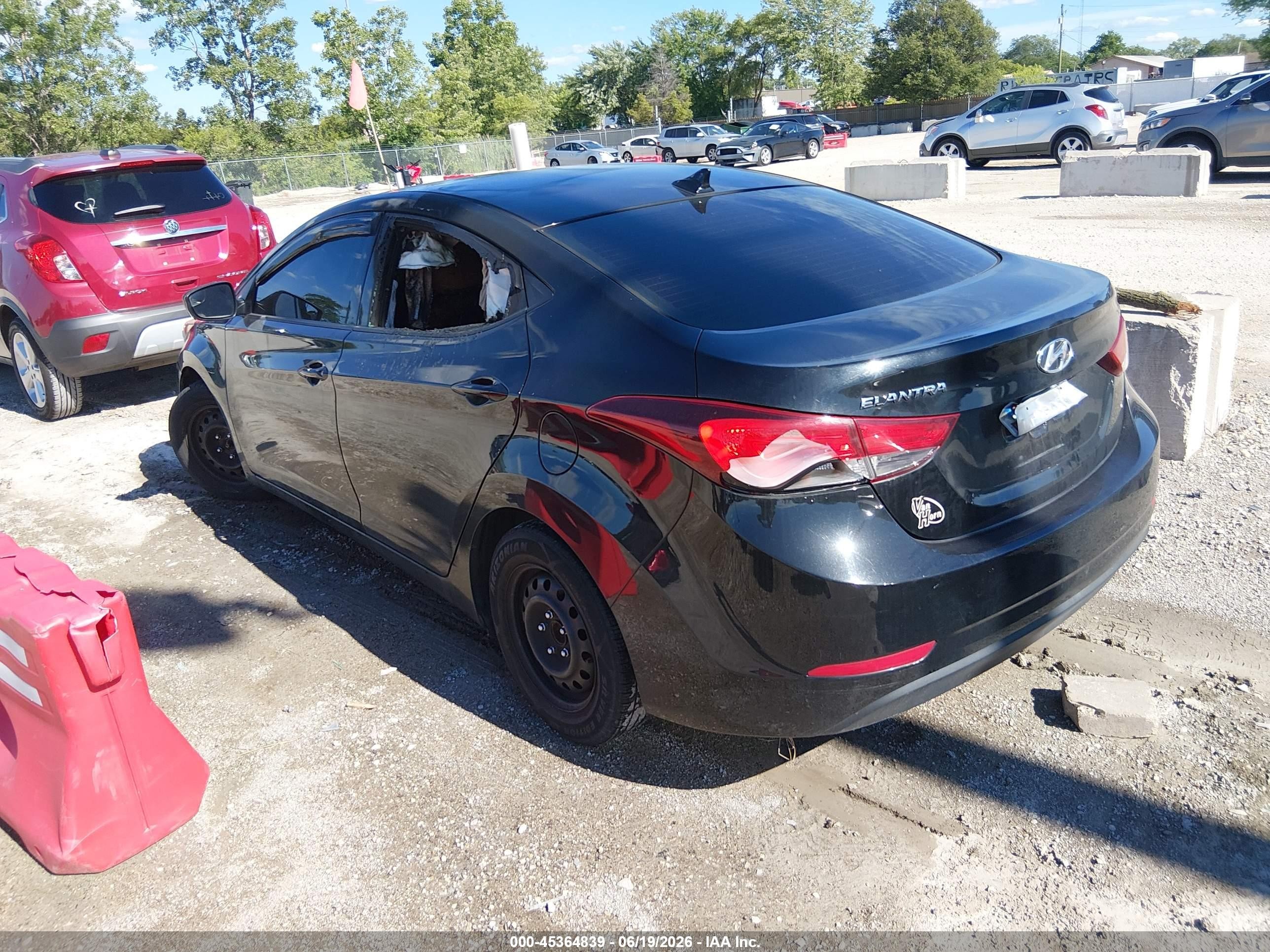 2015 Hyundai Elantra Se Black vin: 5NPDH4AE5FH571426