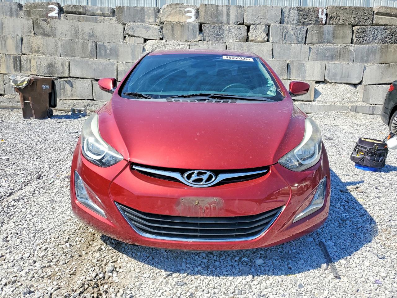 2015 Hyundai Elantra Se Red vin: 5NPDH4AE5FH588629