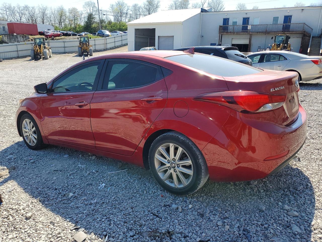 2015 Hyundai Elantra Se Red vin: 5NPDH4AE5FH588629