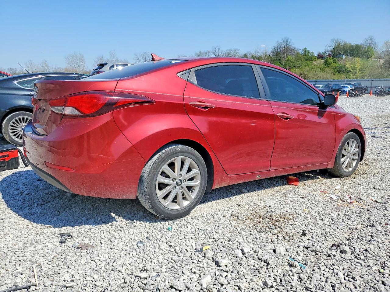 2015 Hyundai Elantra Se Red vin: 5NPDH4AE5FH588629