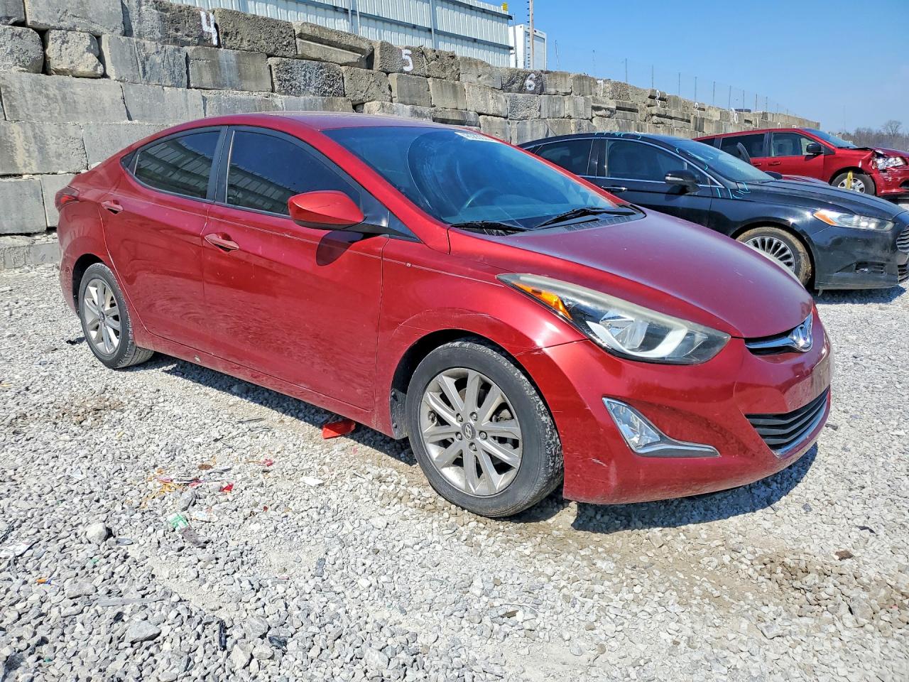 2015 Hyundai Elantra Se Red vin: 5NPDH4AE5FH588629