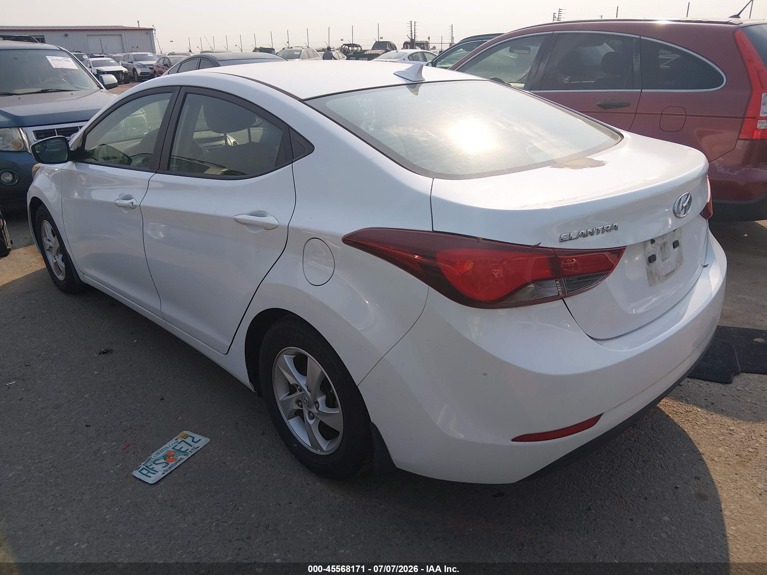 2015 Hyundai Elantra Se Белый vin: 5NPDH4AE5FH589795