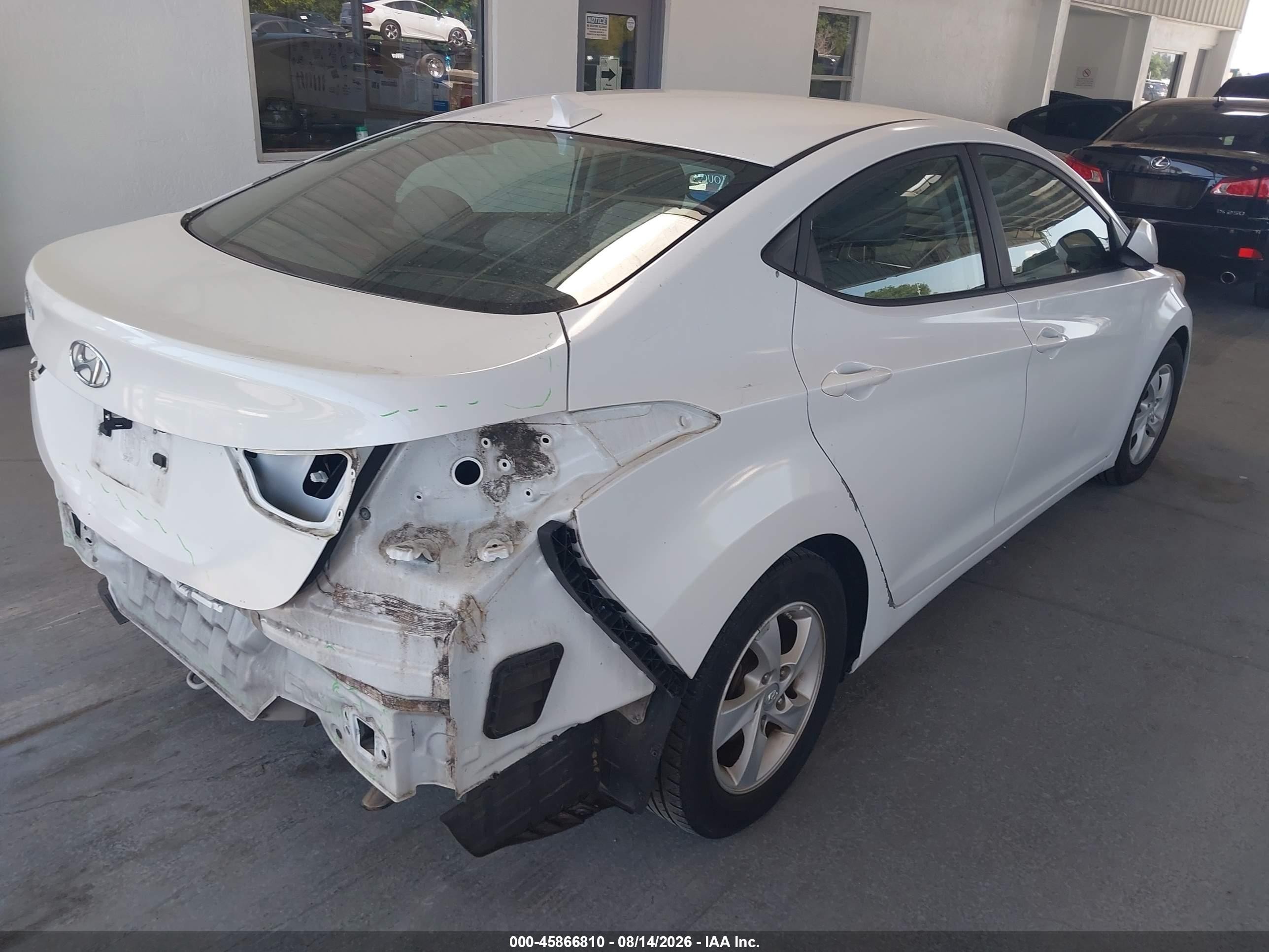 2015 Hyundai Elantra Se White vin: 5NPDH4AE5FH599484