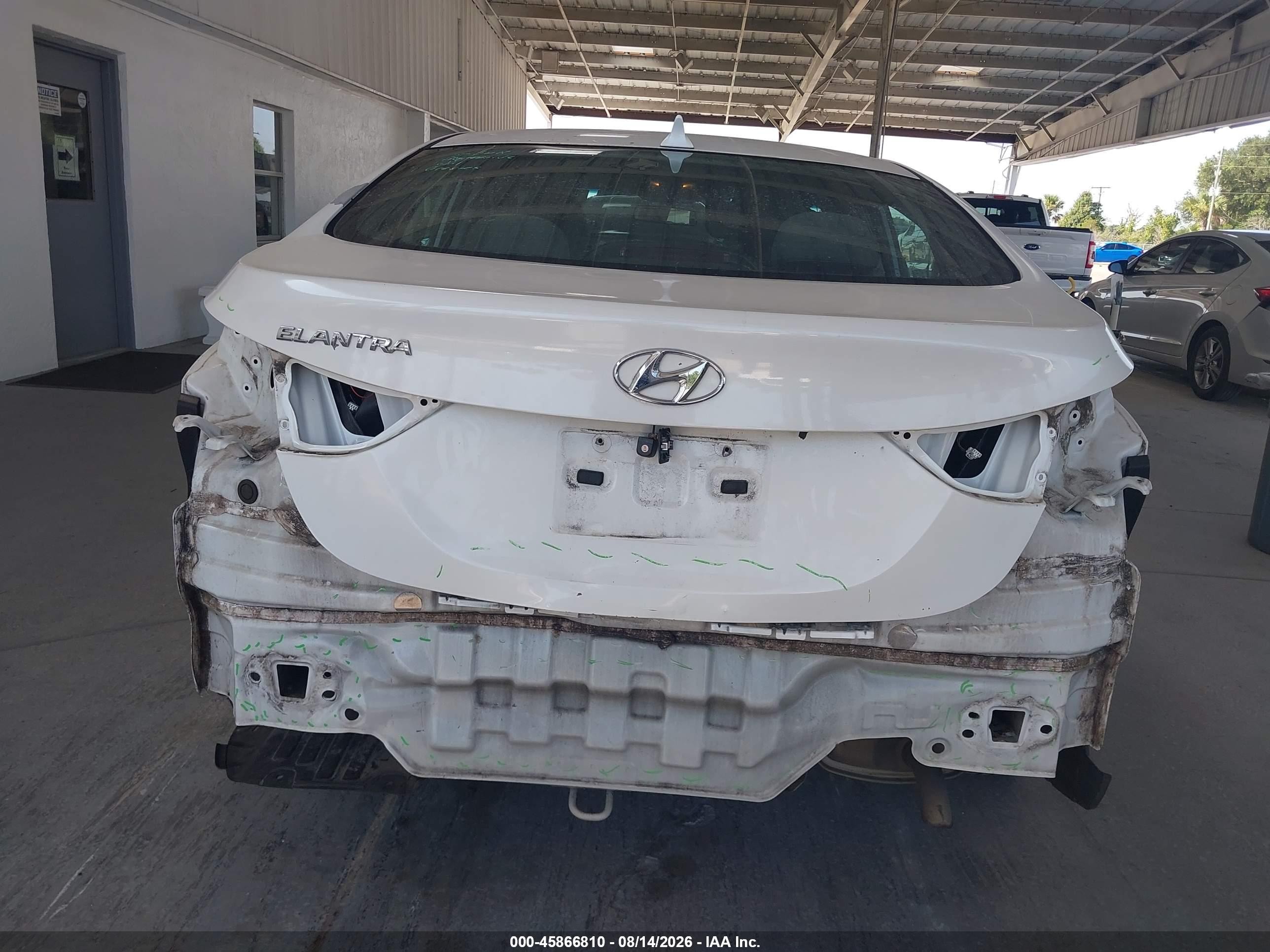 2015 Hyundai Elantra Se White vin: 5NPDH4AE5FH599484
